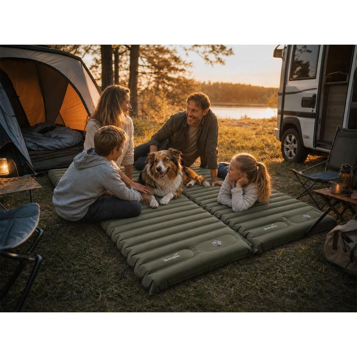 Luchtbed Dromluft - opblaasbaar matras - 205 x 65 cm - 8 cm dik 7/10