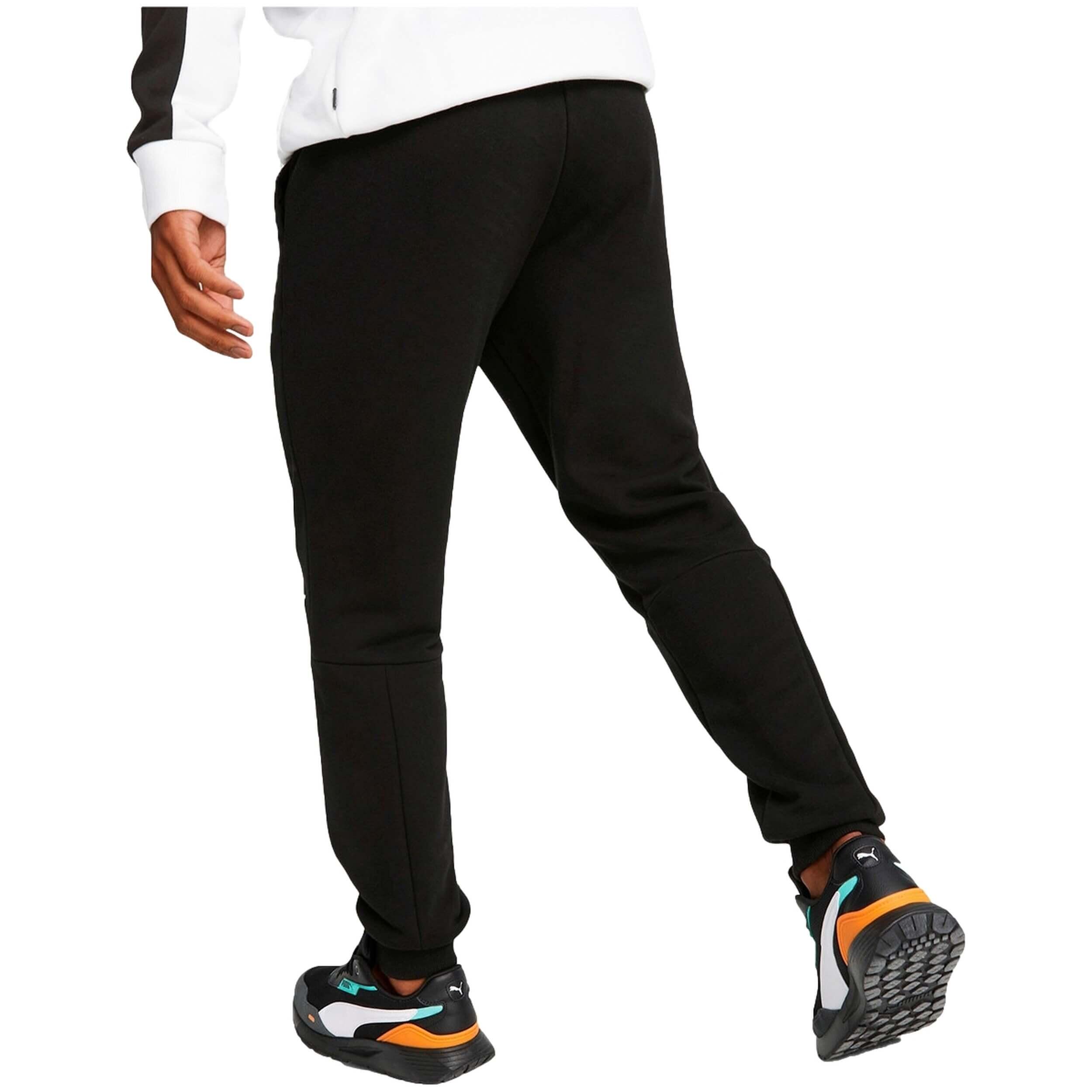 Pantaloni Uomo Puma Ess Block X Tape nero 2/6