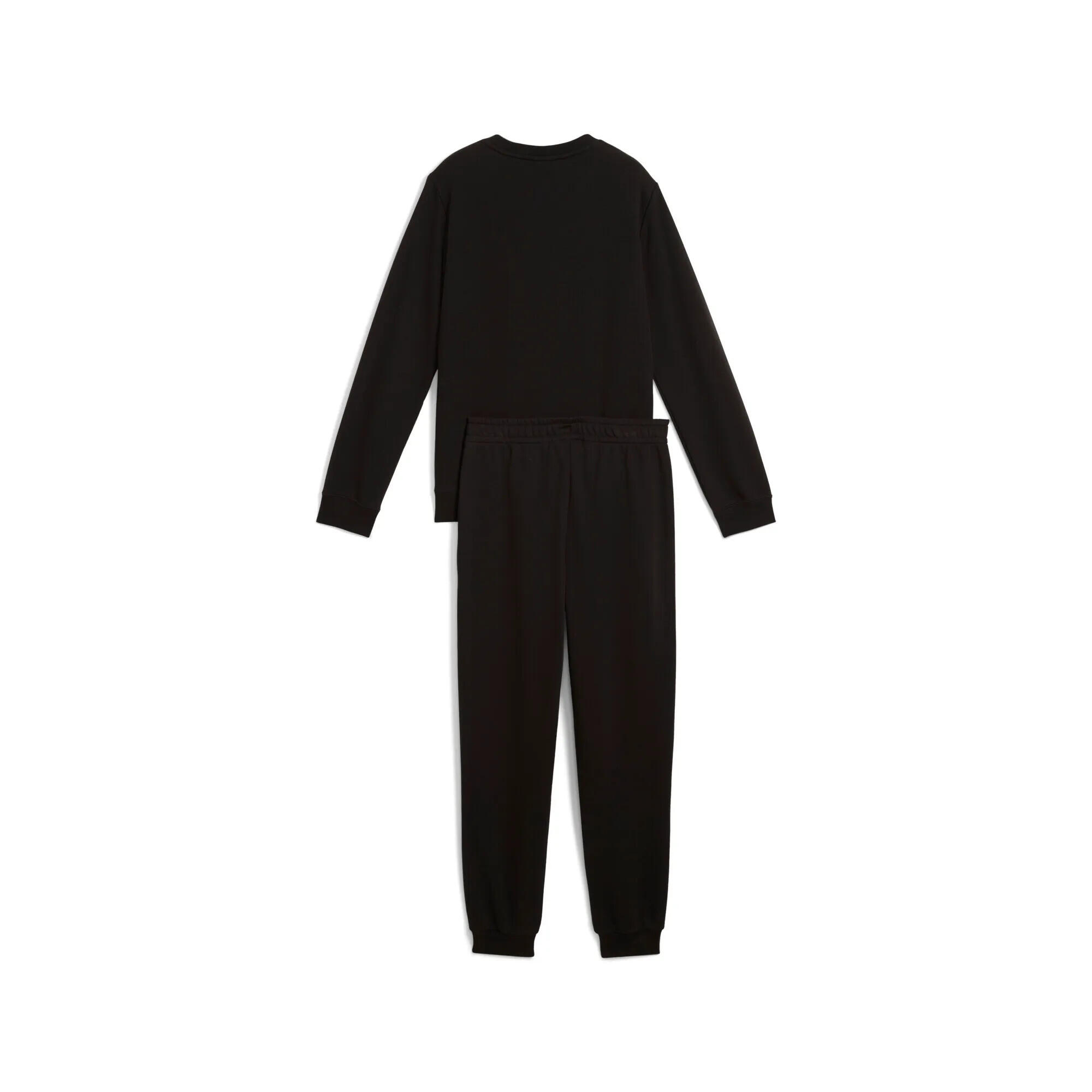 Essentials No. 1 Logo Crew Trainingsanzug Jungen PUMA Black 8/8