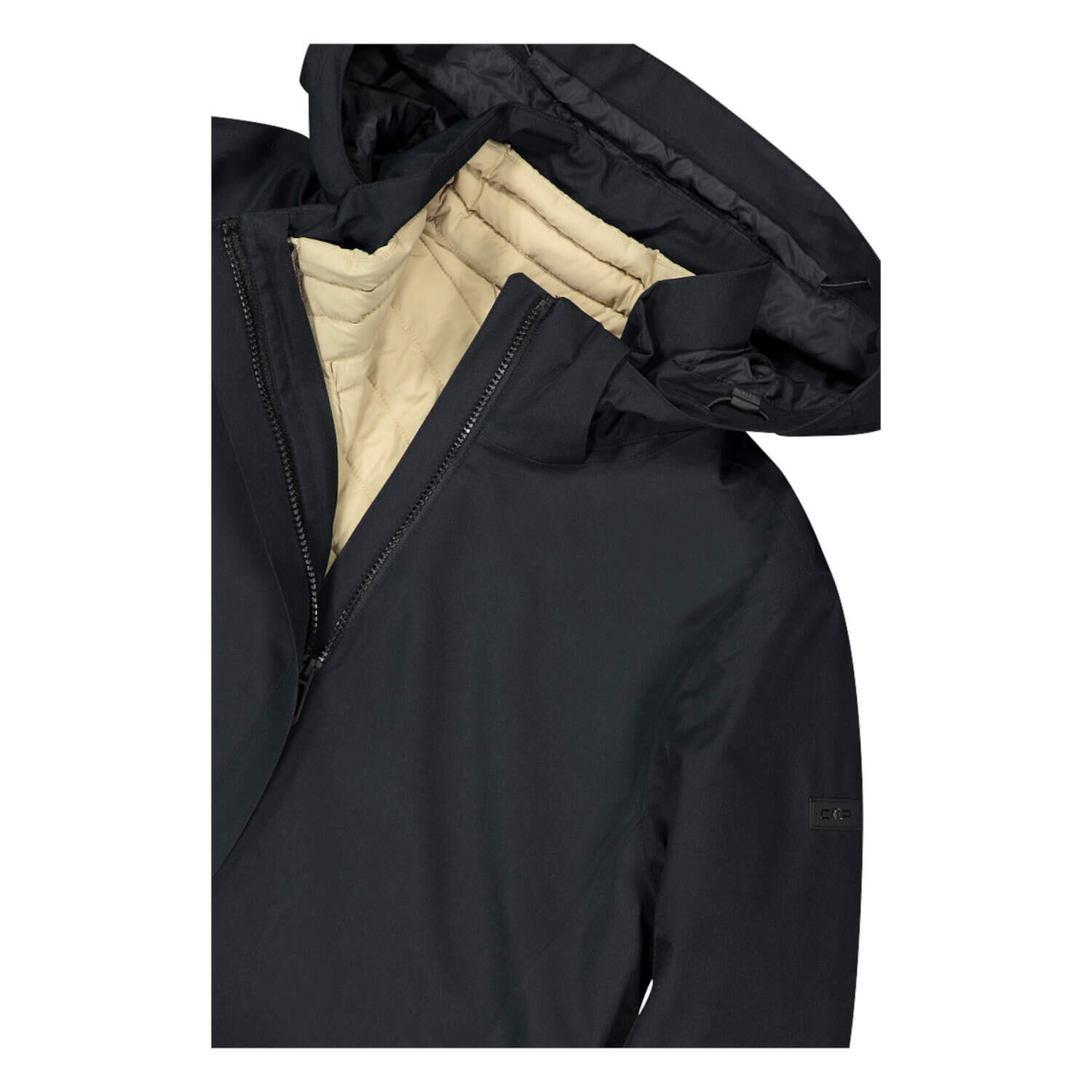 Chaqueta con capucha desmontable y forro mujer CMP 2/13
