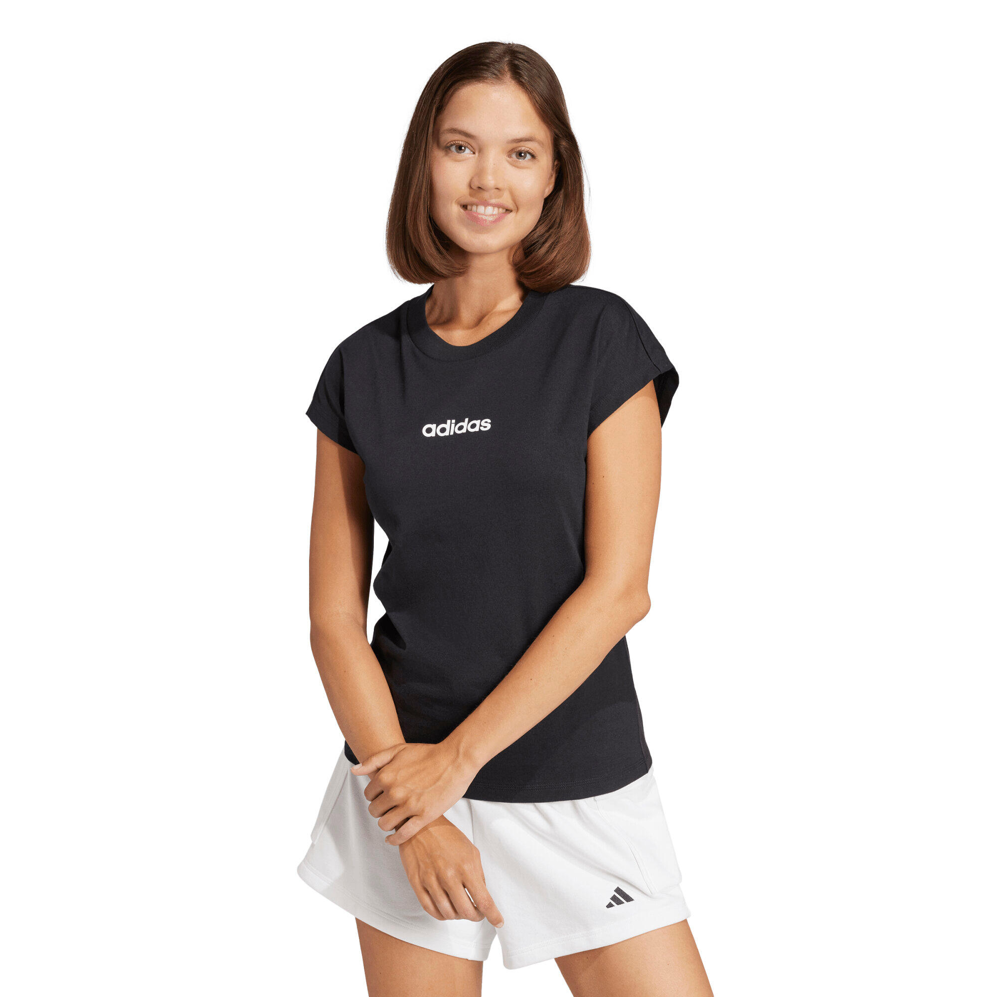 Essentials Linear Cotton T-Shirt 7/8
