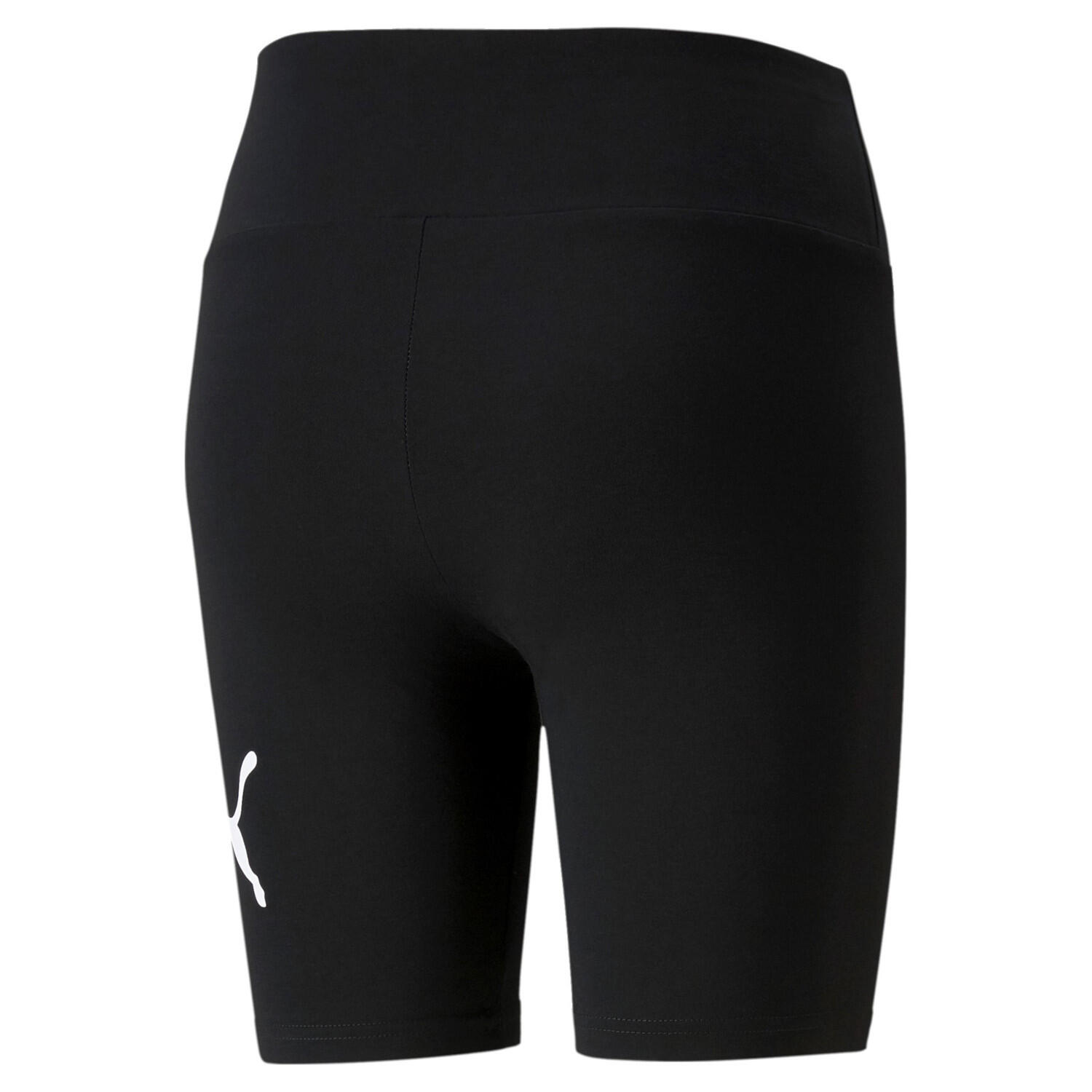Essentials Logo Kurze Leggings Damen PUMA Black 7/7