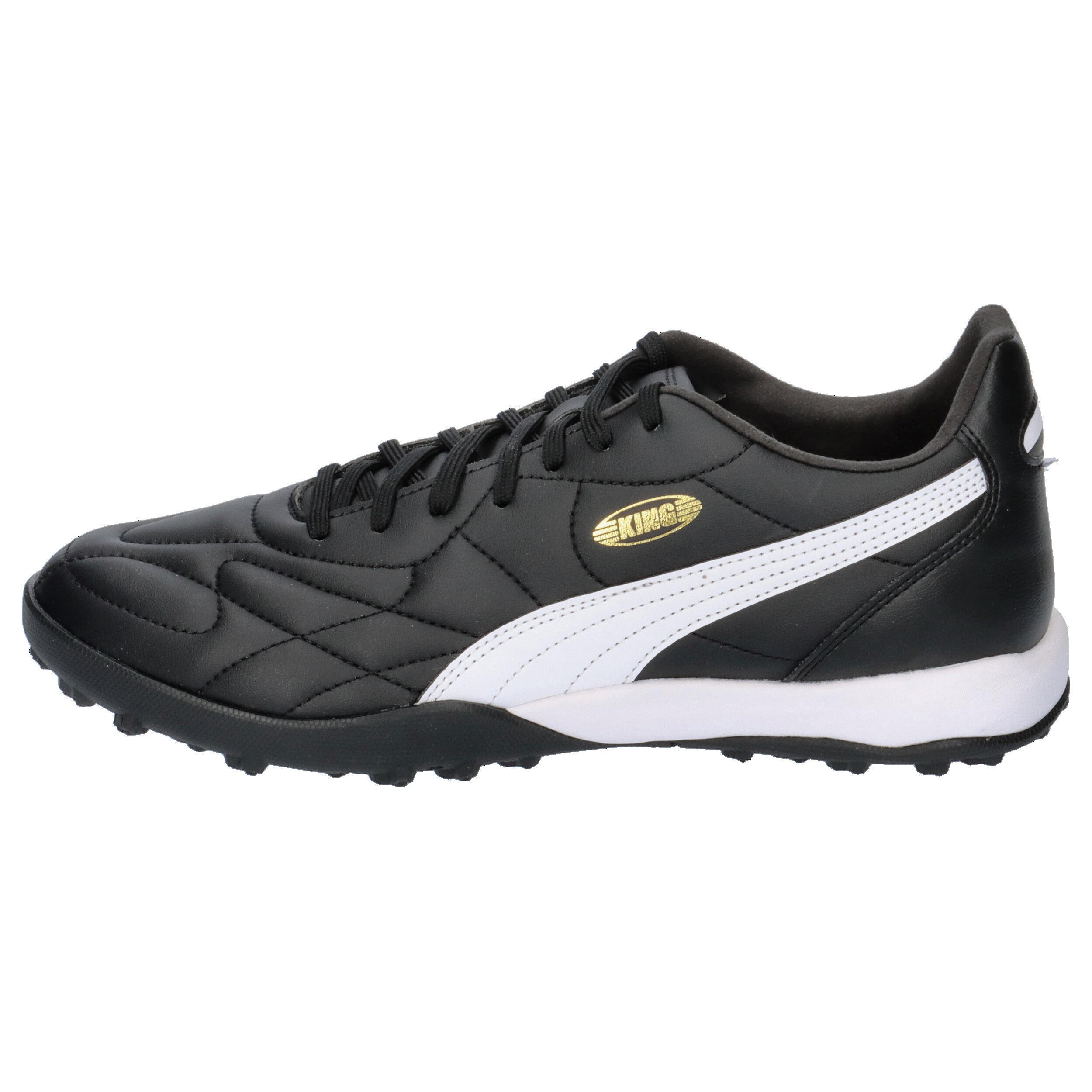 Chaussures de football KING TOP TT PUMA Black White Gold 10/10