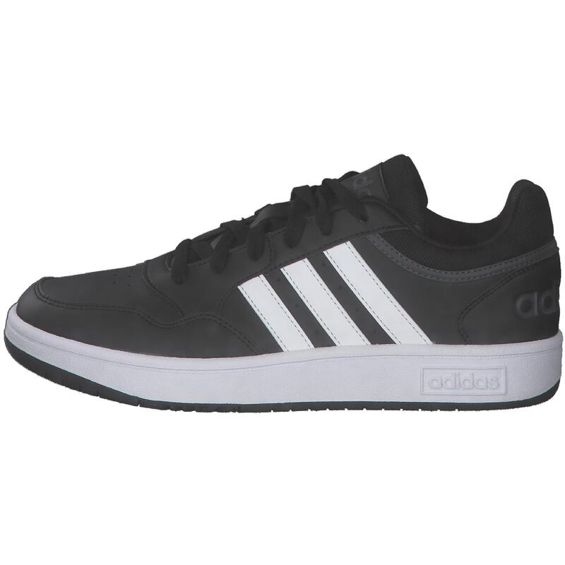 Pantofi adidas Hoops 3.0 din piele neagră eleganți