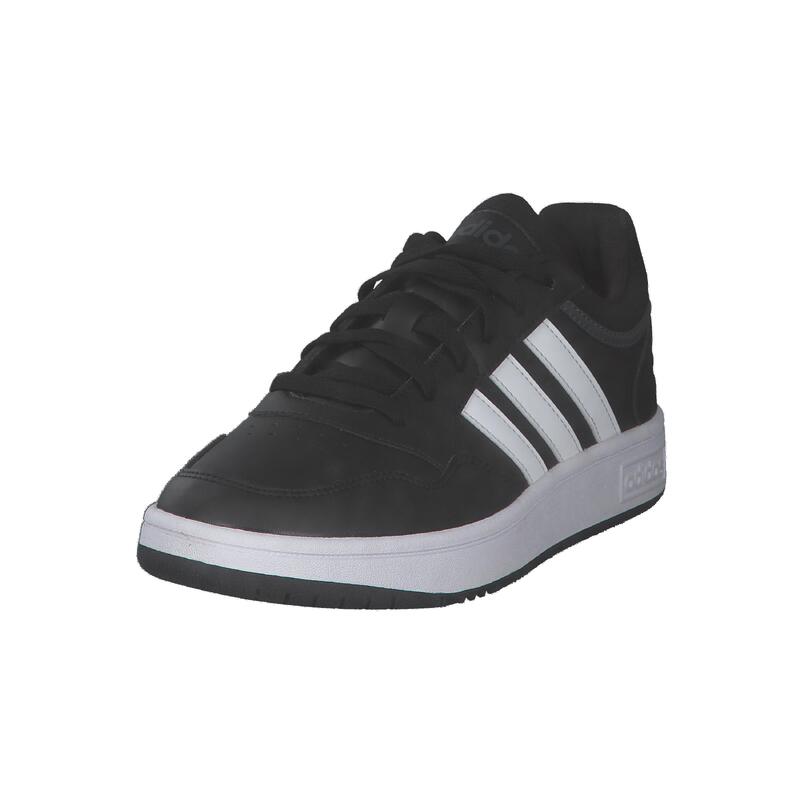 Pantofi adidas Hoops 3.0 din piele neagră eleganți
