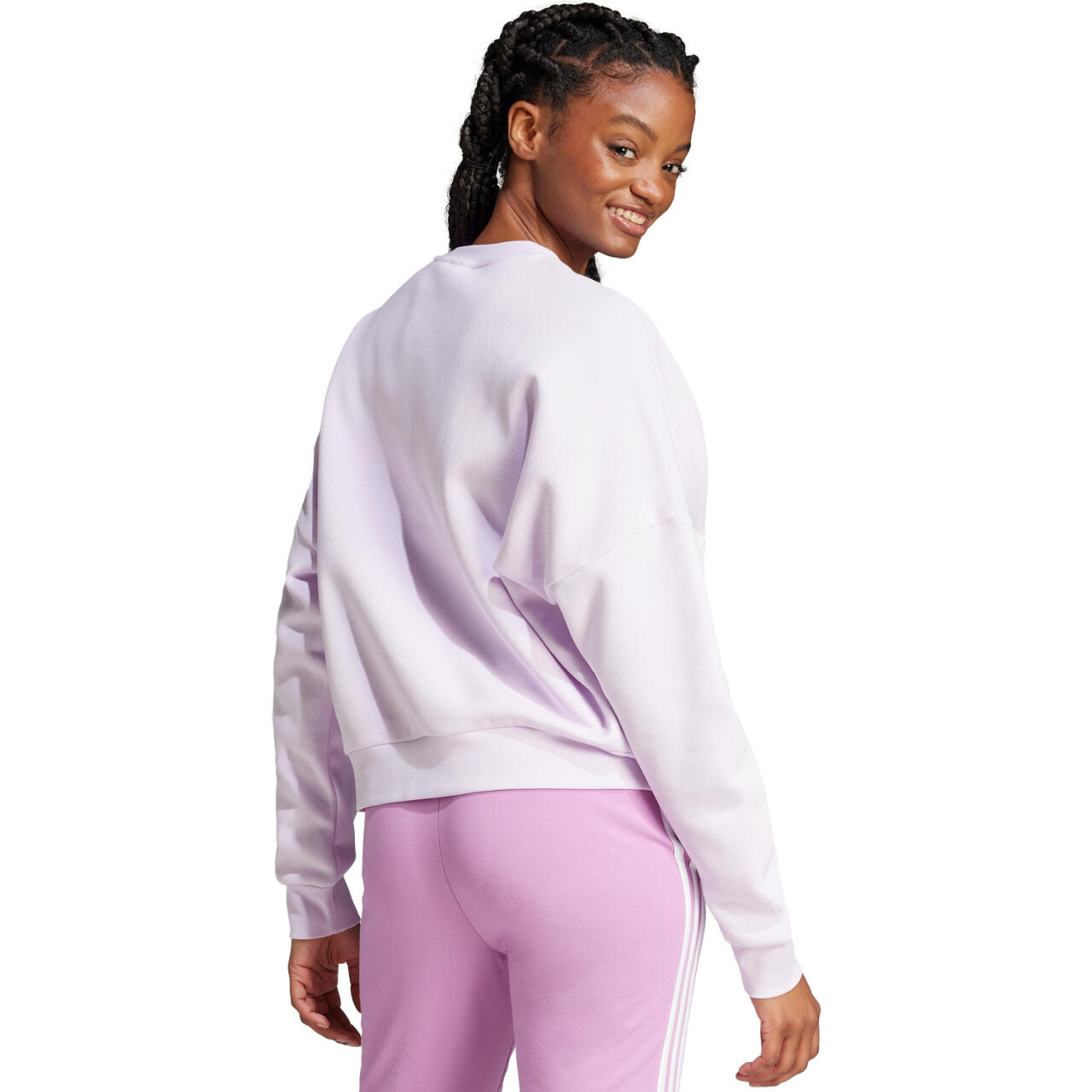 ADIDAS Essentials felpa donna Small Logo, 70% cotone 3/8