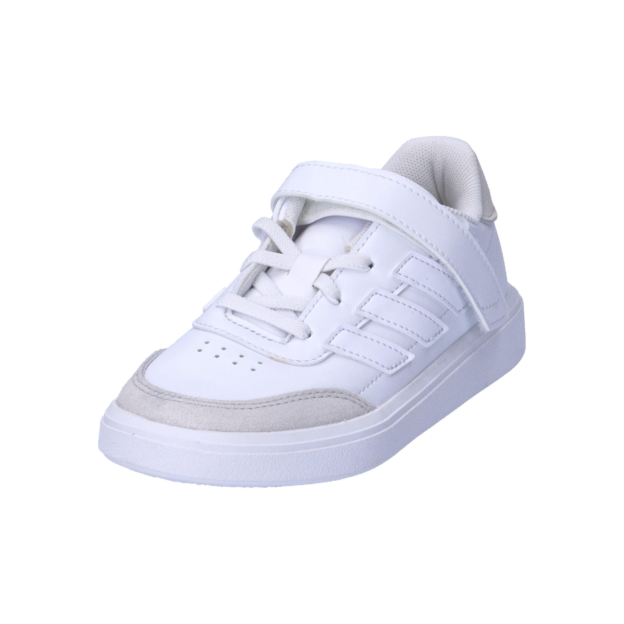 Adidas Courtblock ID6507 – Tênis Infantil 'Triple White' 4/15