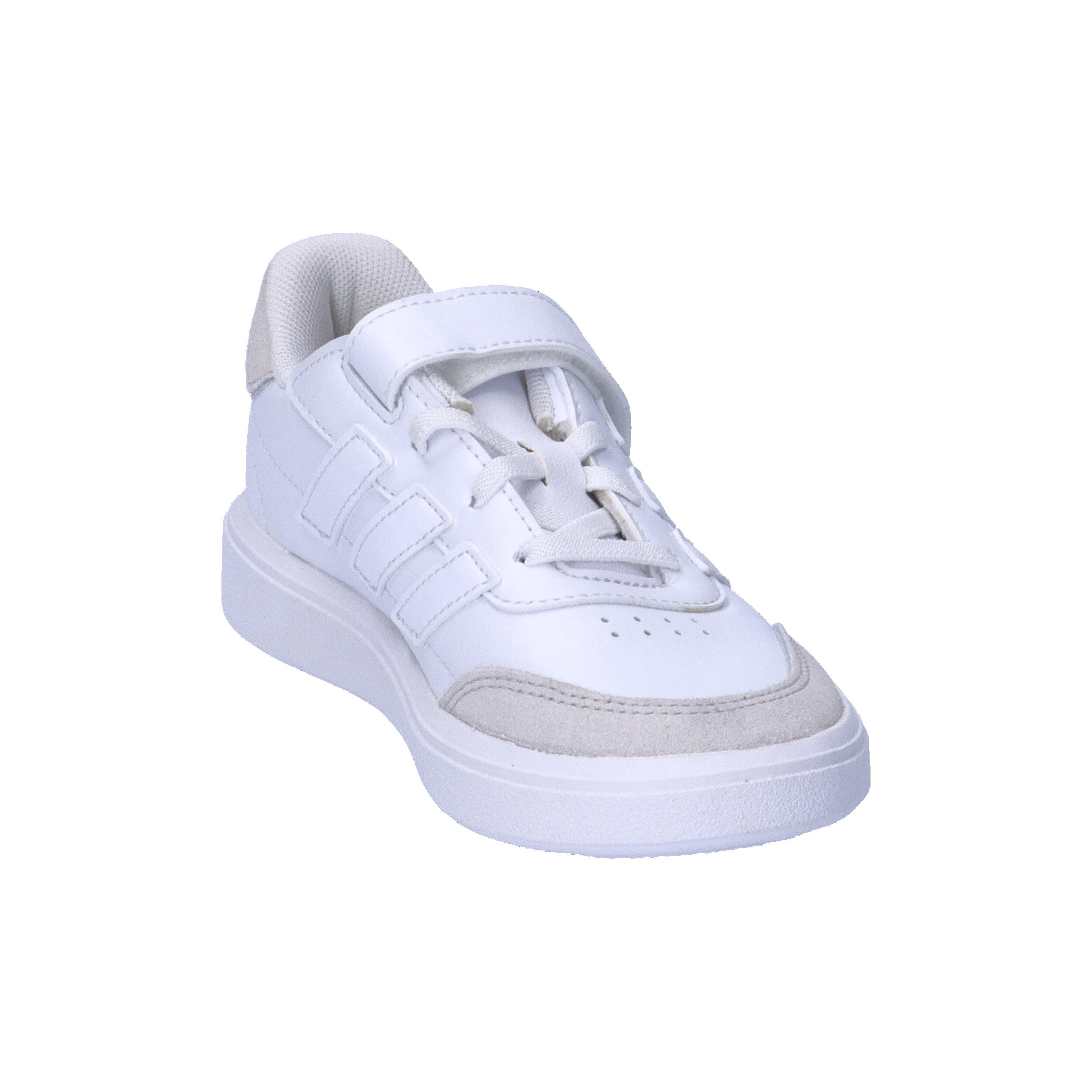 Adidas Courtblock ID6507 – Tênis Infantil 'Triple White' 2/15