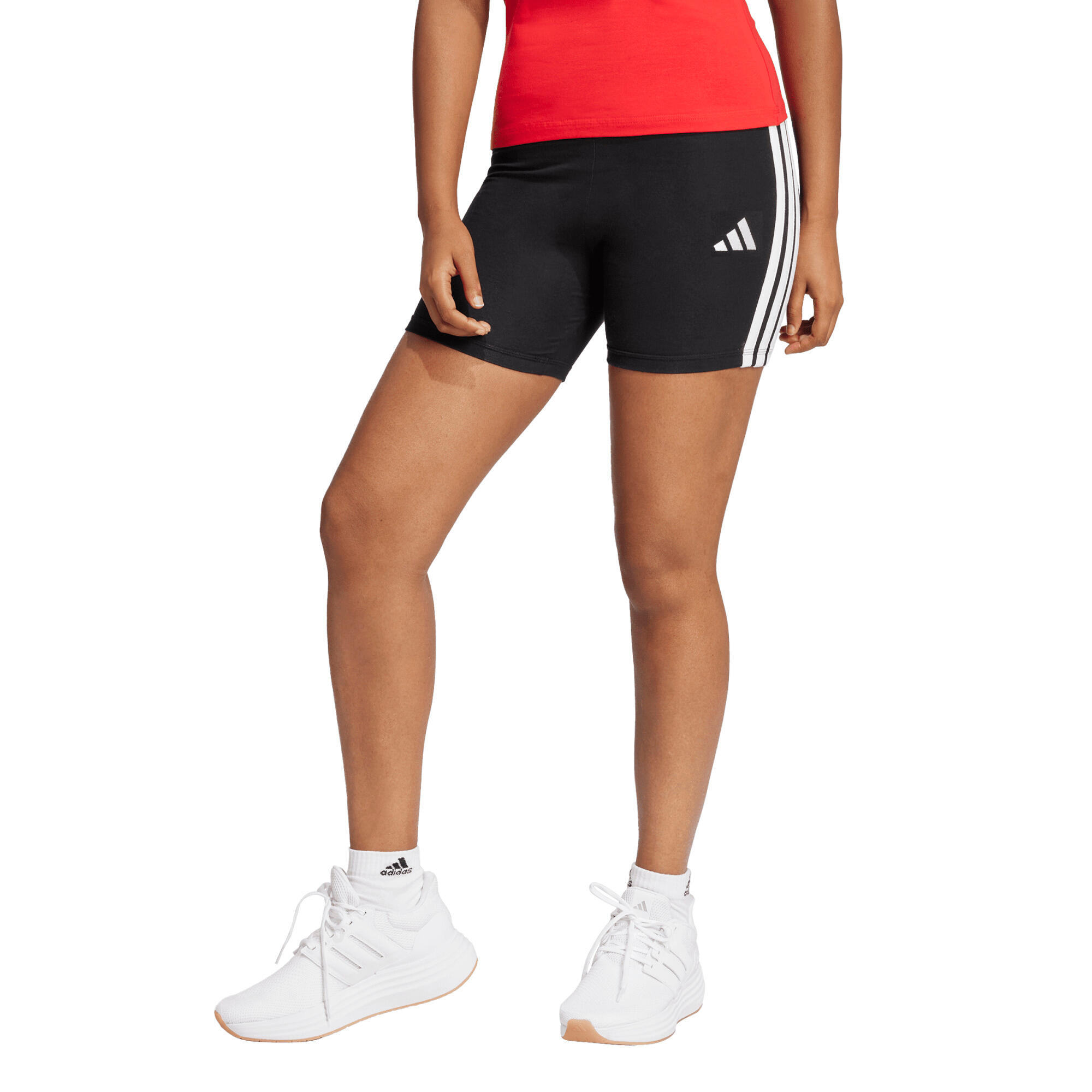 Essentials 3-Streifen High Waisted kurze Leggings 6/8
