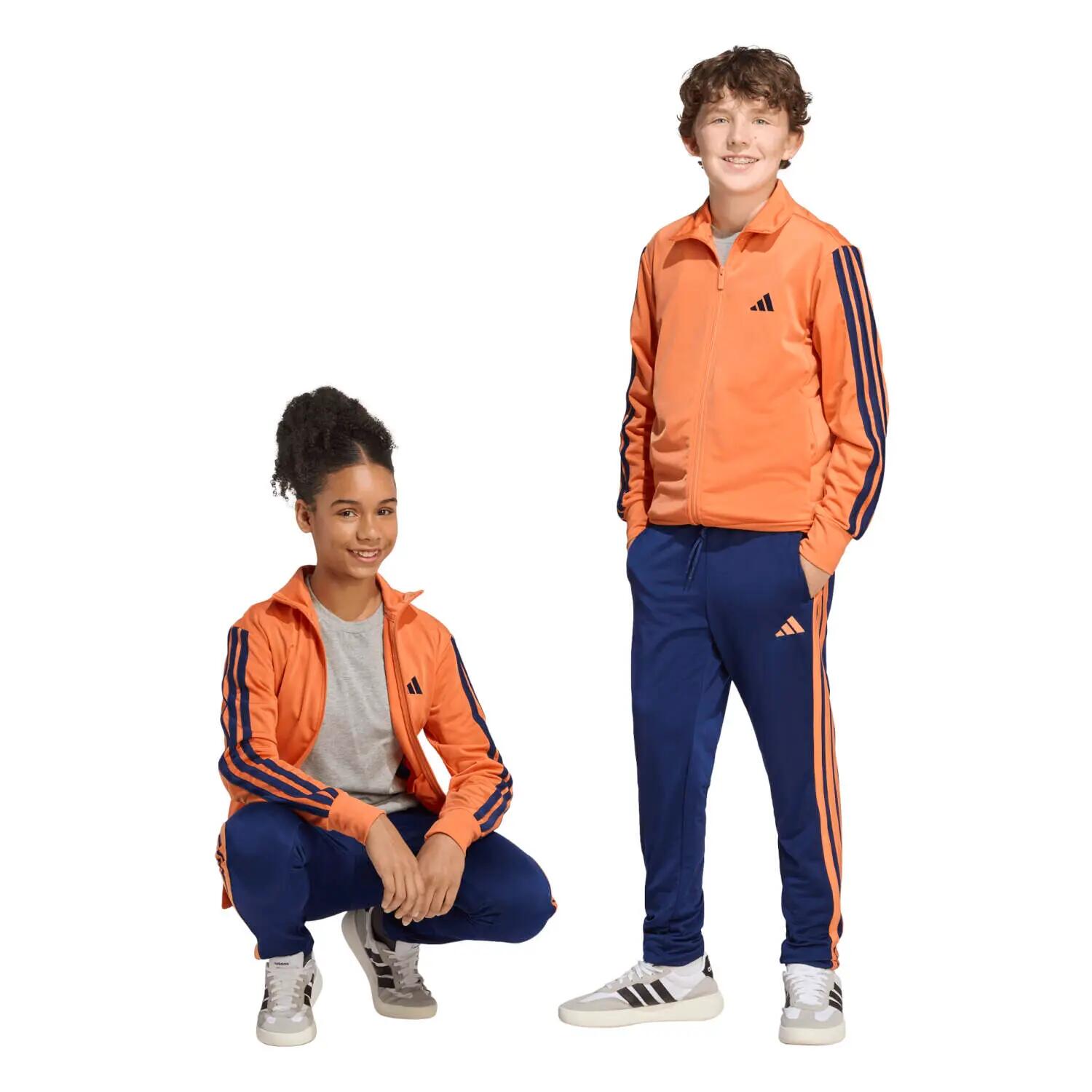 Ensemble pour enfant Adidas 3 bandes Orange 2/14