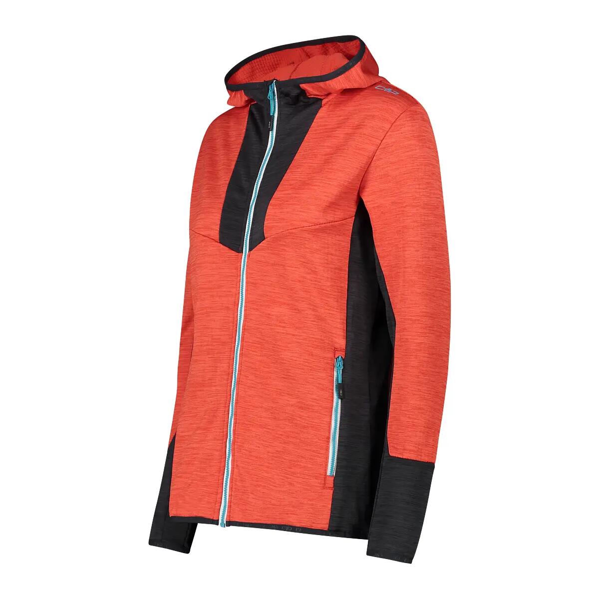Pile con cappuccio da donna CMP Unlimitech Grid Tech 3/5