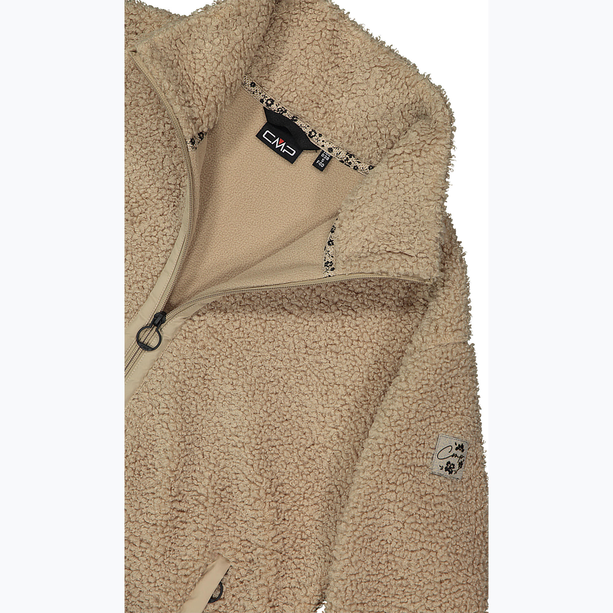 Casaco polar feminino CMP 35P3846 Long Teddy Highloft 5/10