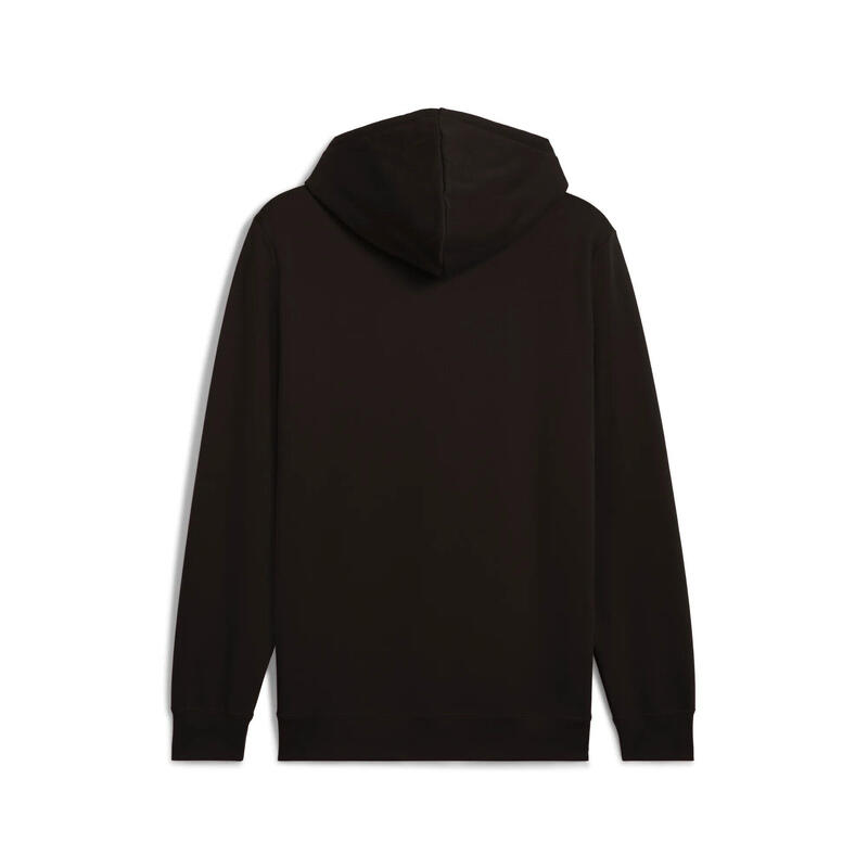 Pulover alergare bărbați glugă, buzunar frontal Essentials No. 1 Logo, alb PUMA