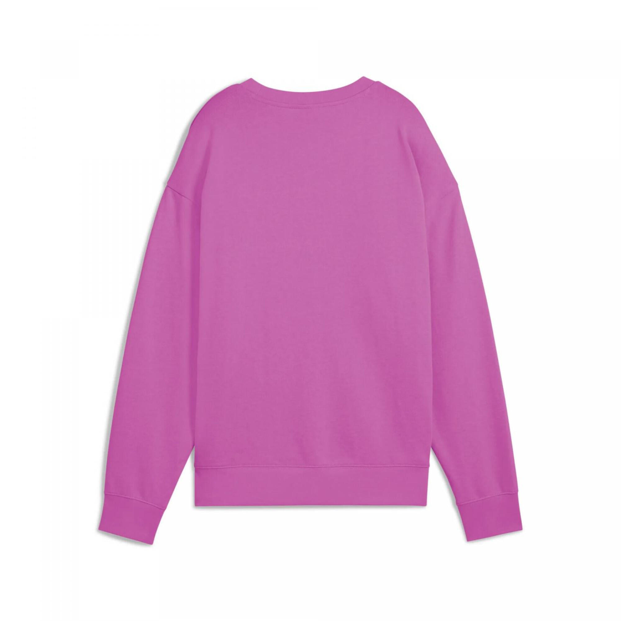 ESS ELEVATED Bequemer Crewneck Damen PUMA Wild Berry Purple 8/11