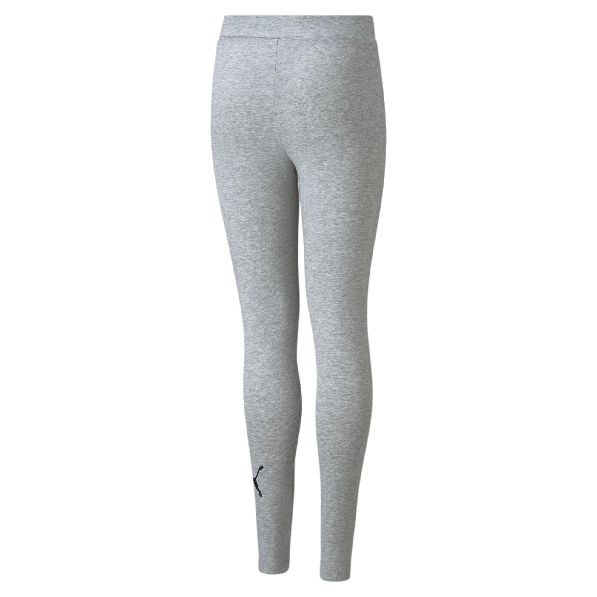 Essentials Logo Leggings Mädchen PUMA Light Gray Heather 7/7