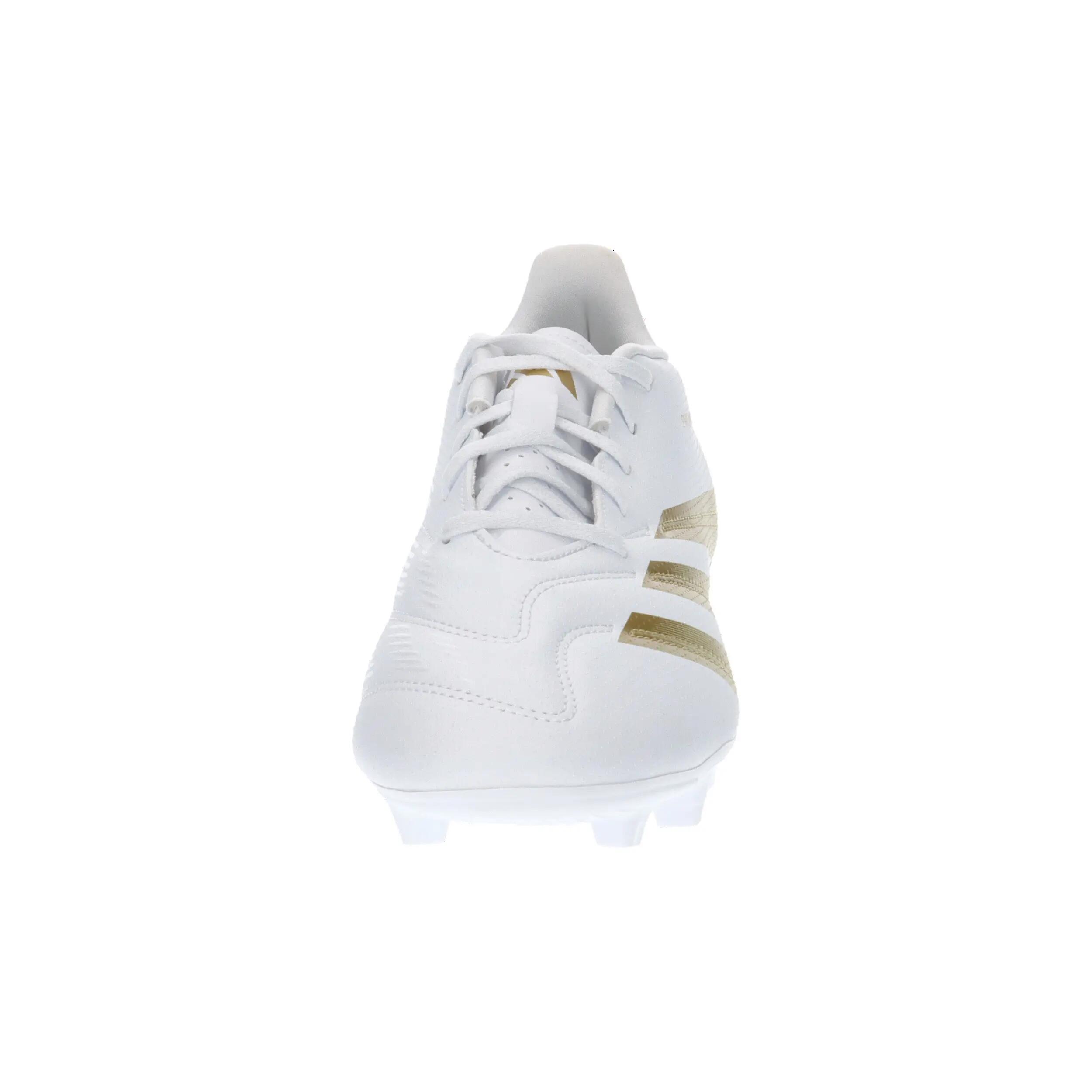 Chuteiras adidas Predator Club FG Branco/Dourado 3/15