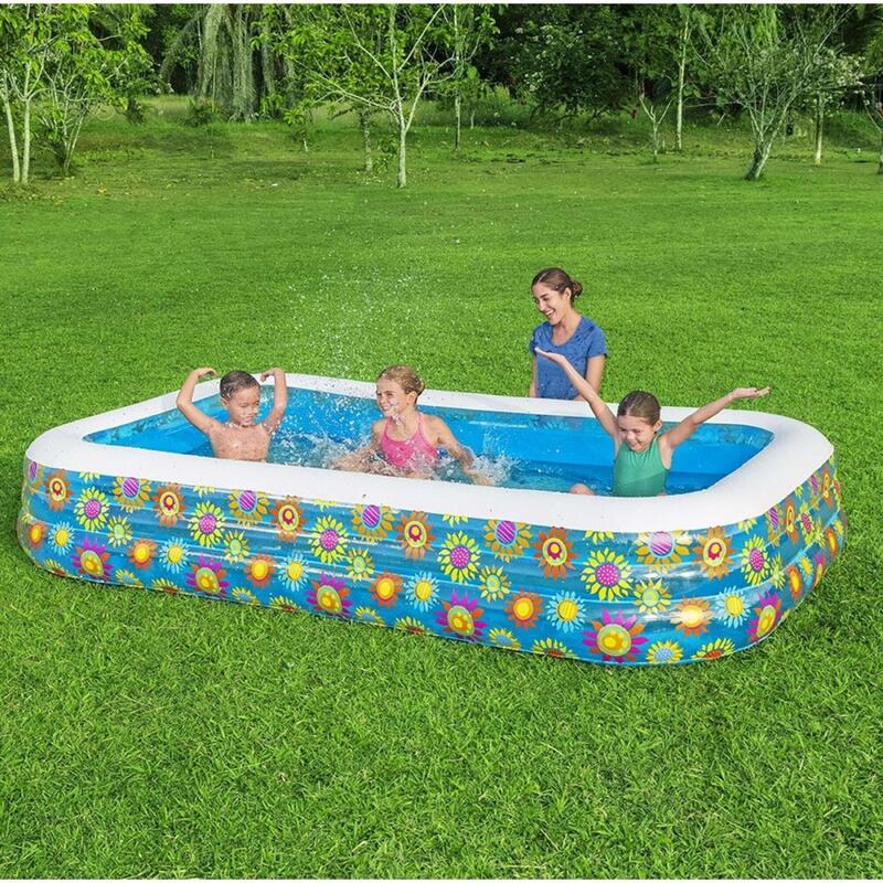 Bestway Çiçek Desenli Şişme Aile Havuzu Hediyeli  54121 BW626
