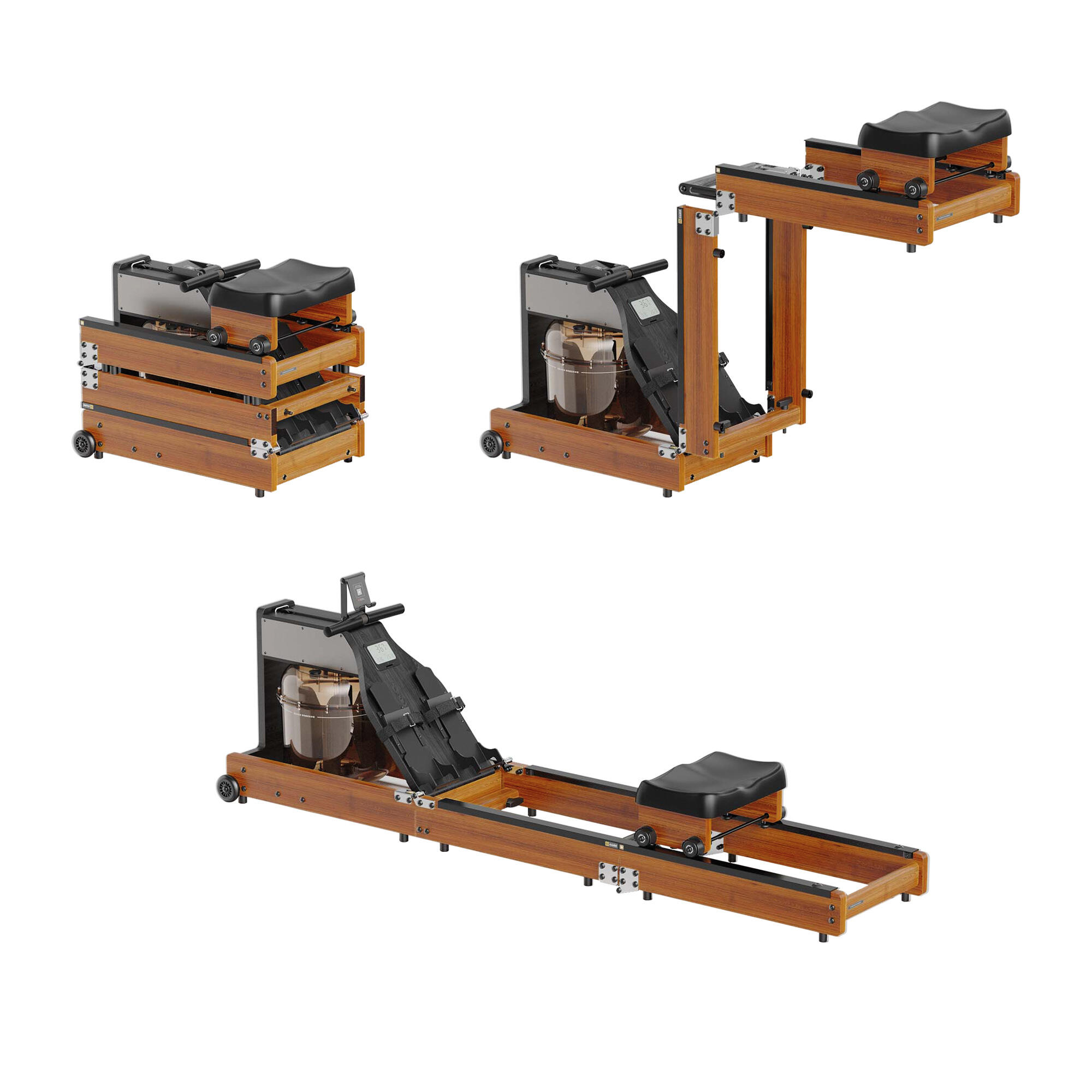 Kingsmith Rowing Machine WR1 Wioślarz wodny Brązowy, Bluetooth 8/11