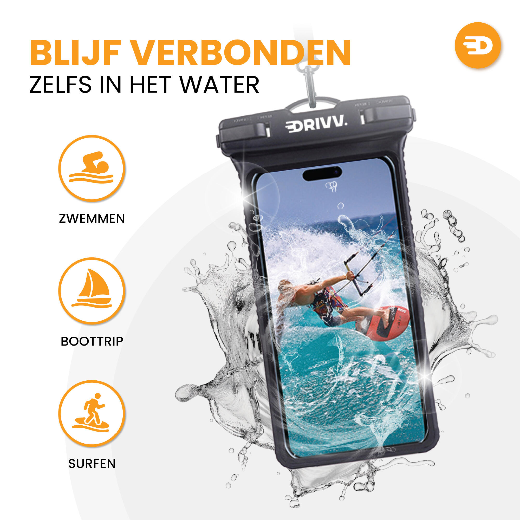 Waterdicht Telefoonhoesje - Hardcase 6.7 inch - Telefoonhoesje - Hoesje 3/6