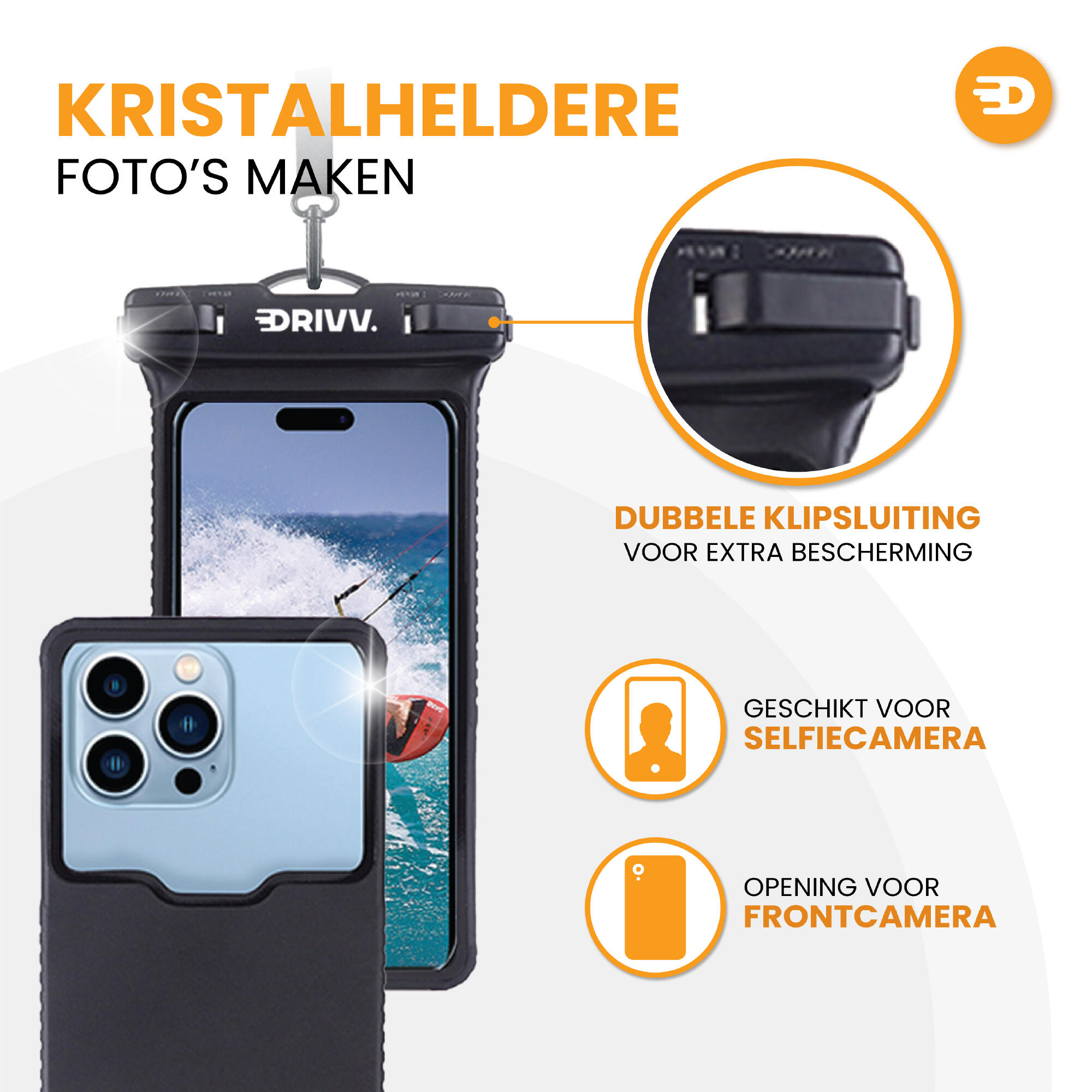 Waterdicht Telefoonhoesje - Hardcase 6.7 inch - Telefoonhoesje - Hoesje 2/6