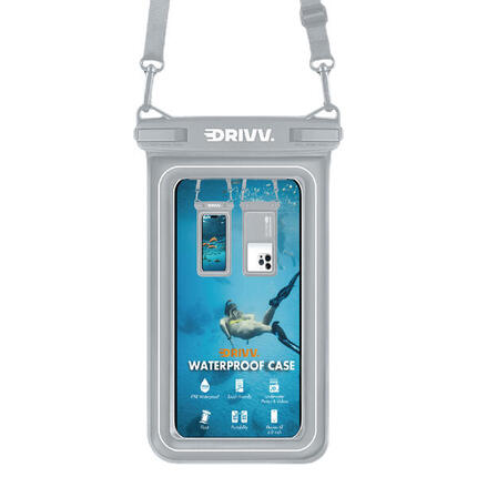 Pochette téléphone étanche - Flottante 6.8 pouces - Étui - Gris
