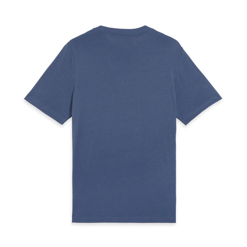 Tricou fitness bărbați logo guler rotund Ess No. 1 Logo Tee S, albastru PUMA