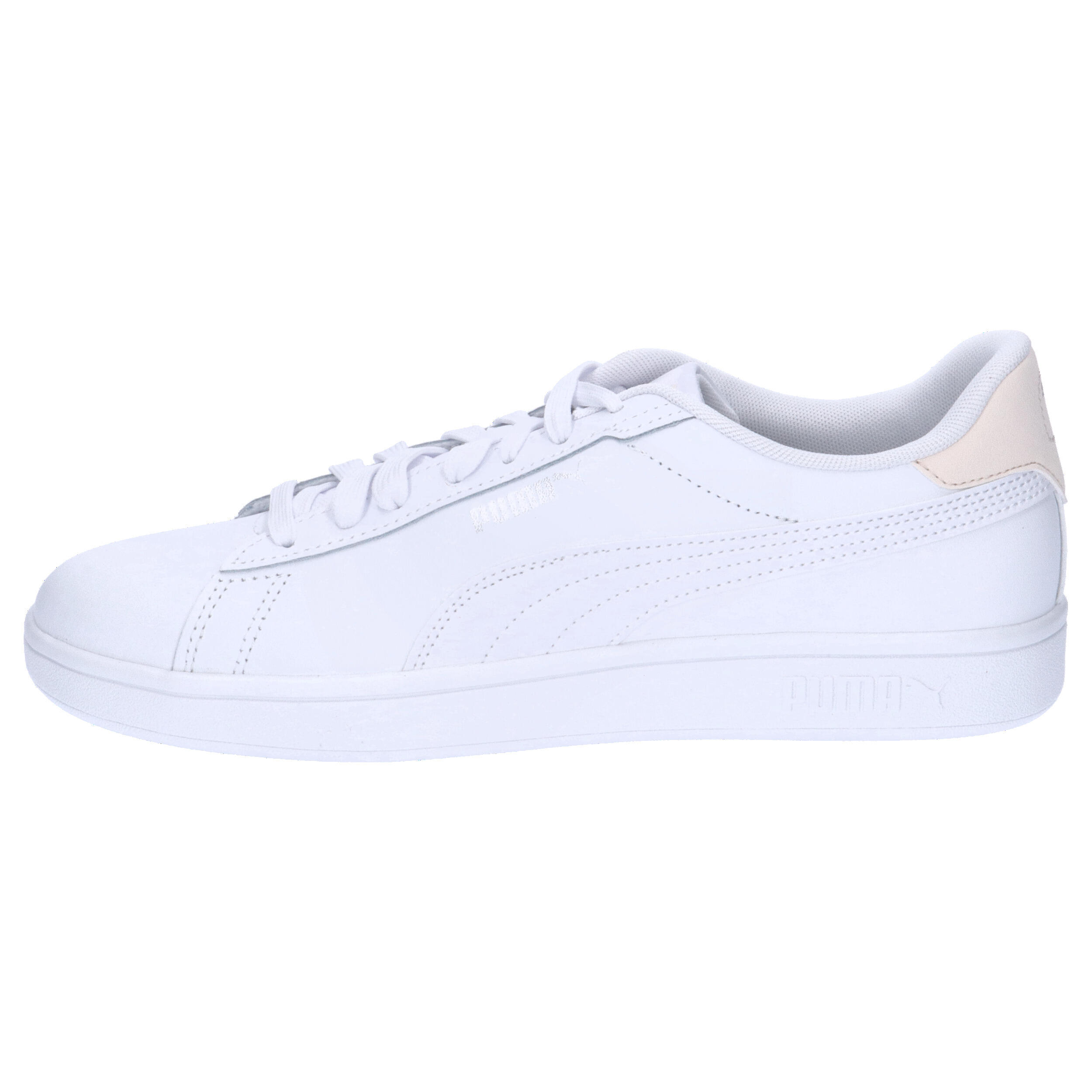 Heren Smash 3.0 Grain Leather Trainers (Wit) 10/15