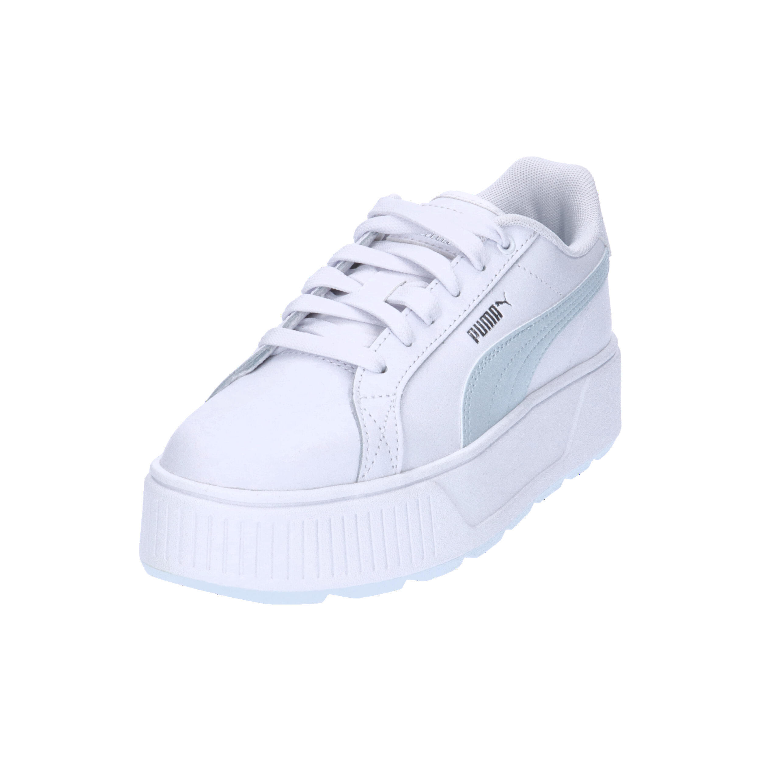 Karmen L Sneakers Damen PUMA White Dewdrop Silver Blue Metallic 9/15