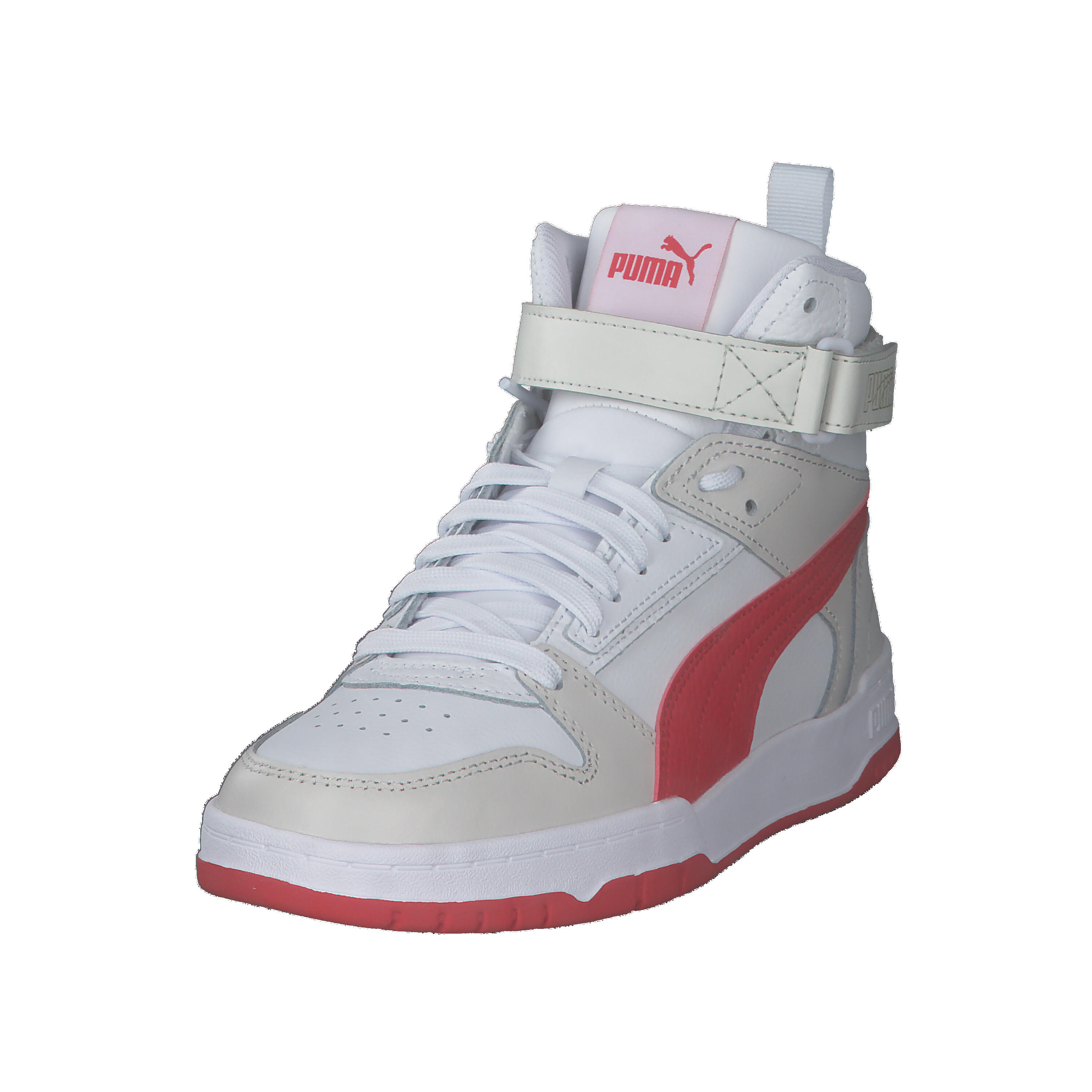 Puma RBD GAME JR Kinder Sneaker High 386172 04 weiss/rot 9/15
