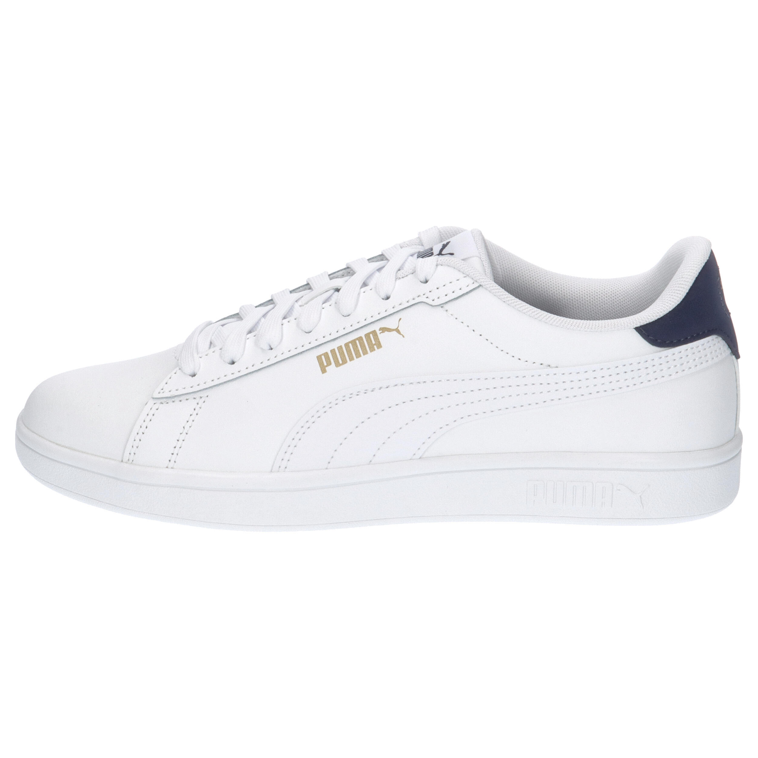 Zapatillas Smash 3.0 L PUMA White Navy Gold Blue 10/15