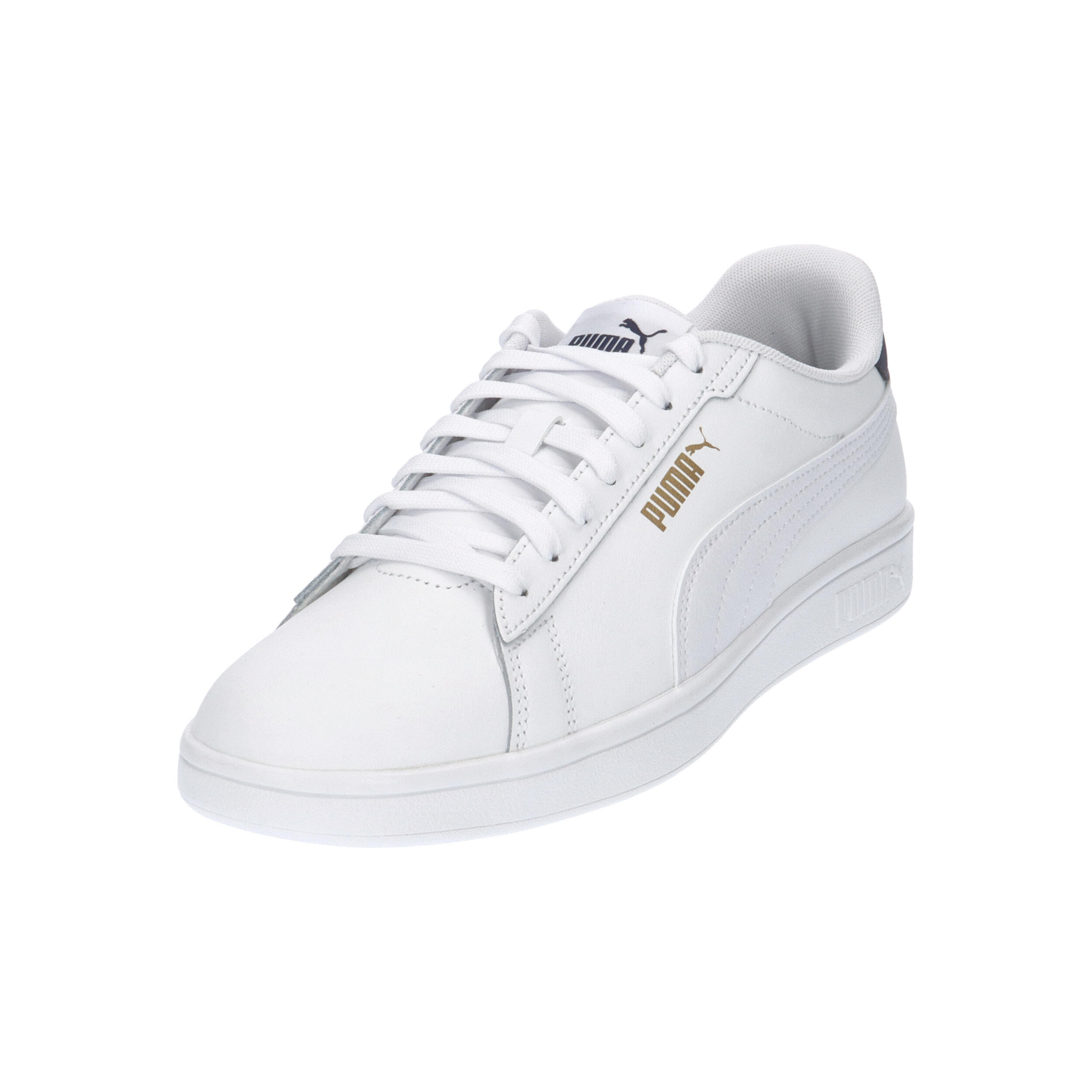 Zapatillas Smash 3.0 L PUMA White Navy Gold Blue 9/15