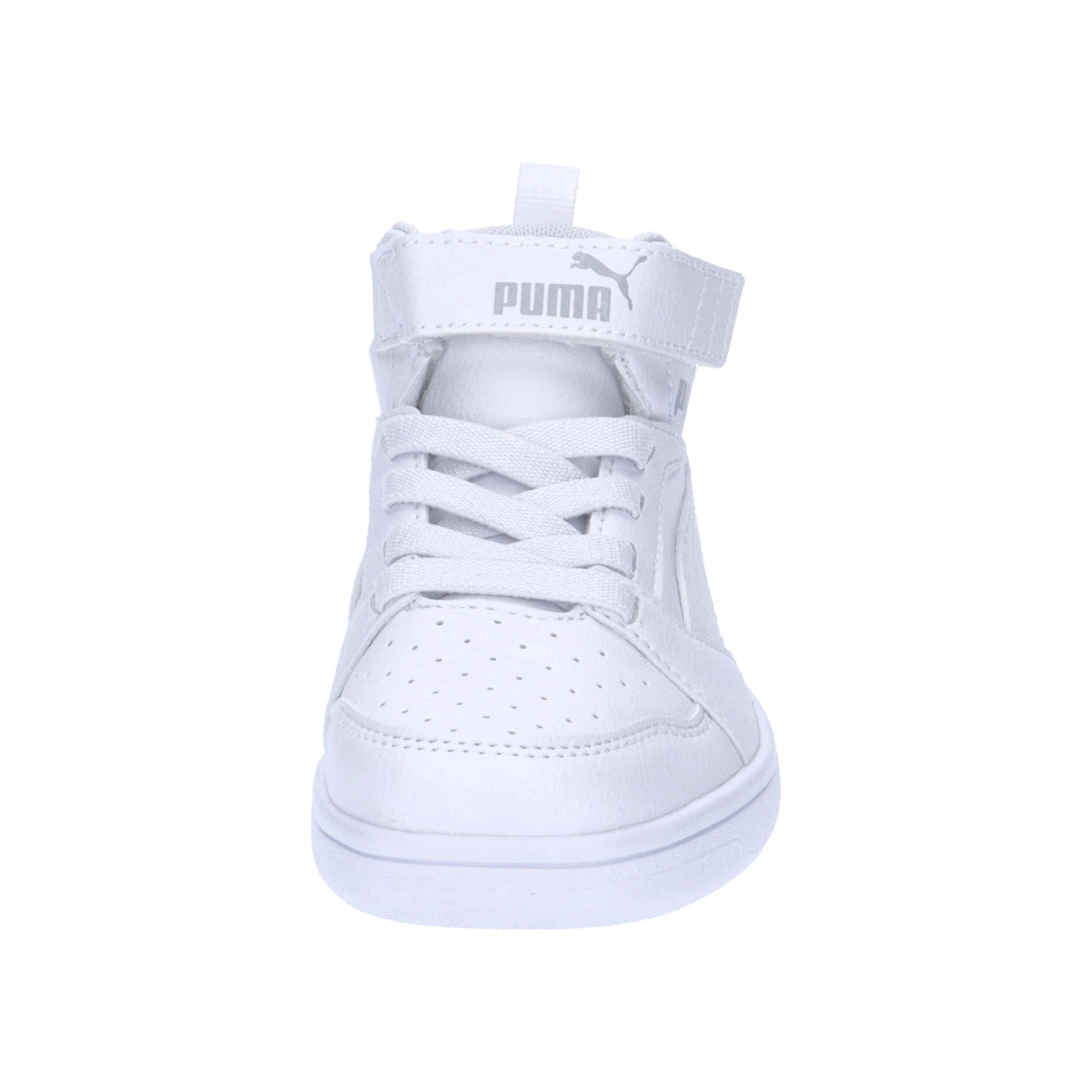 Sneakers Rebound V6 Mid da bambini PUMA White Cool Light Gray 8/10