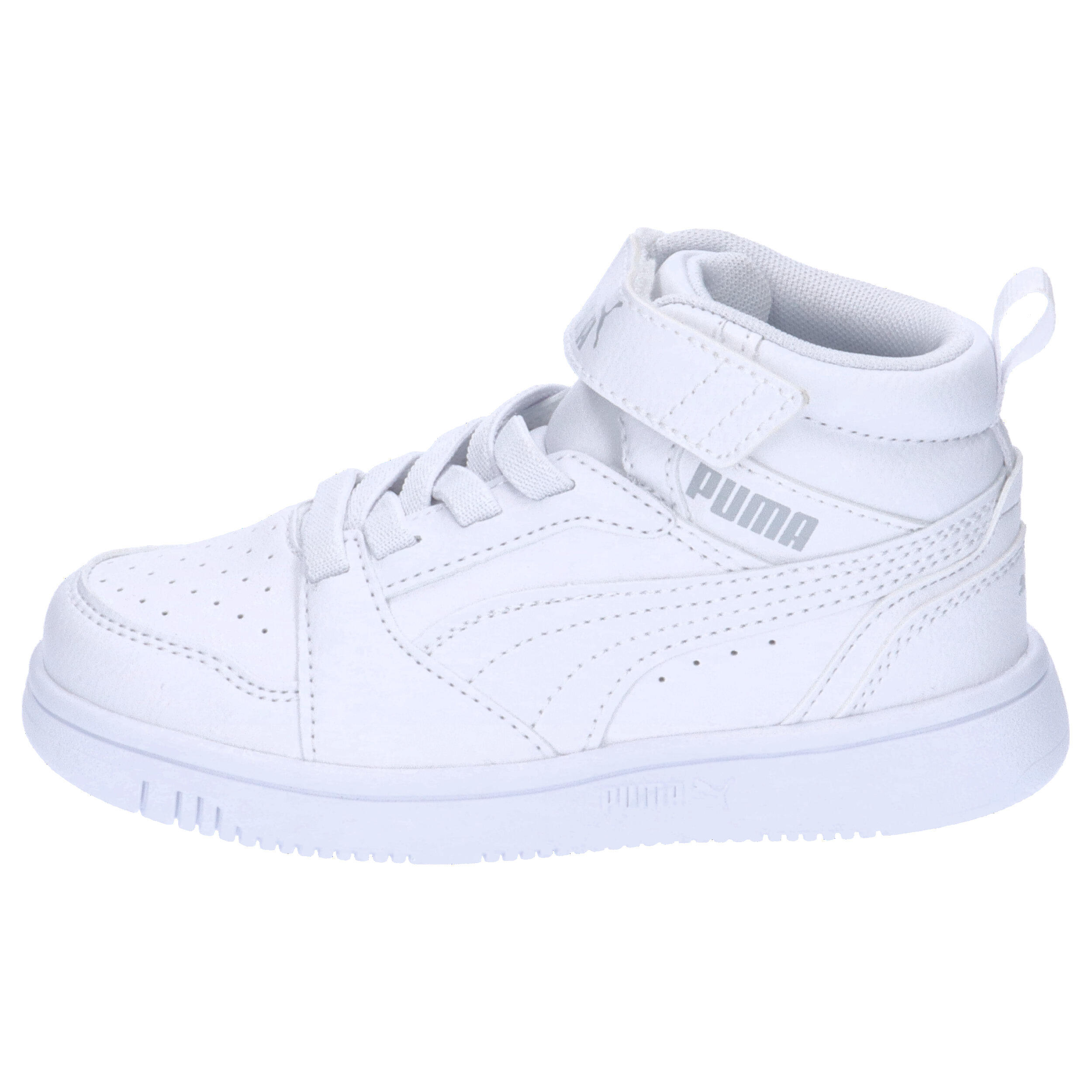 Rebound V6 Mid sneakers voor kinderen PUMA White Cool Light Gray 10/15