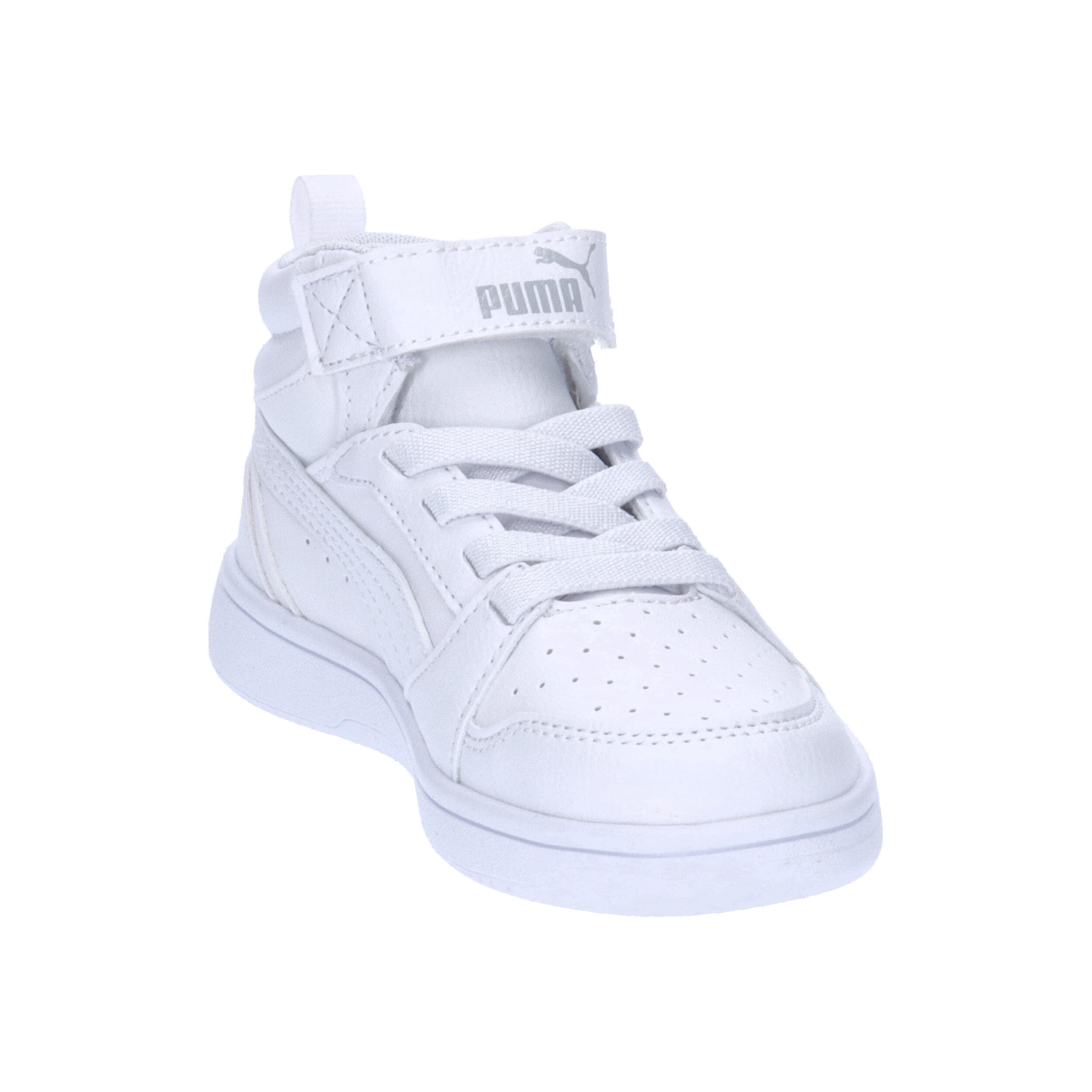 Sneakers Rebound V6 Mid da bambini PUMA White Cool Light Gray 7/10