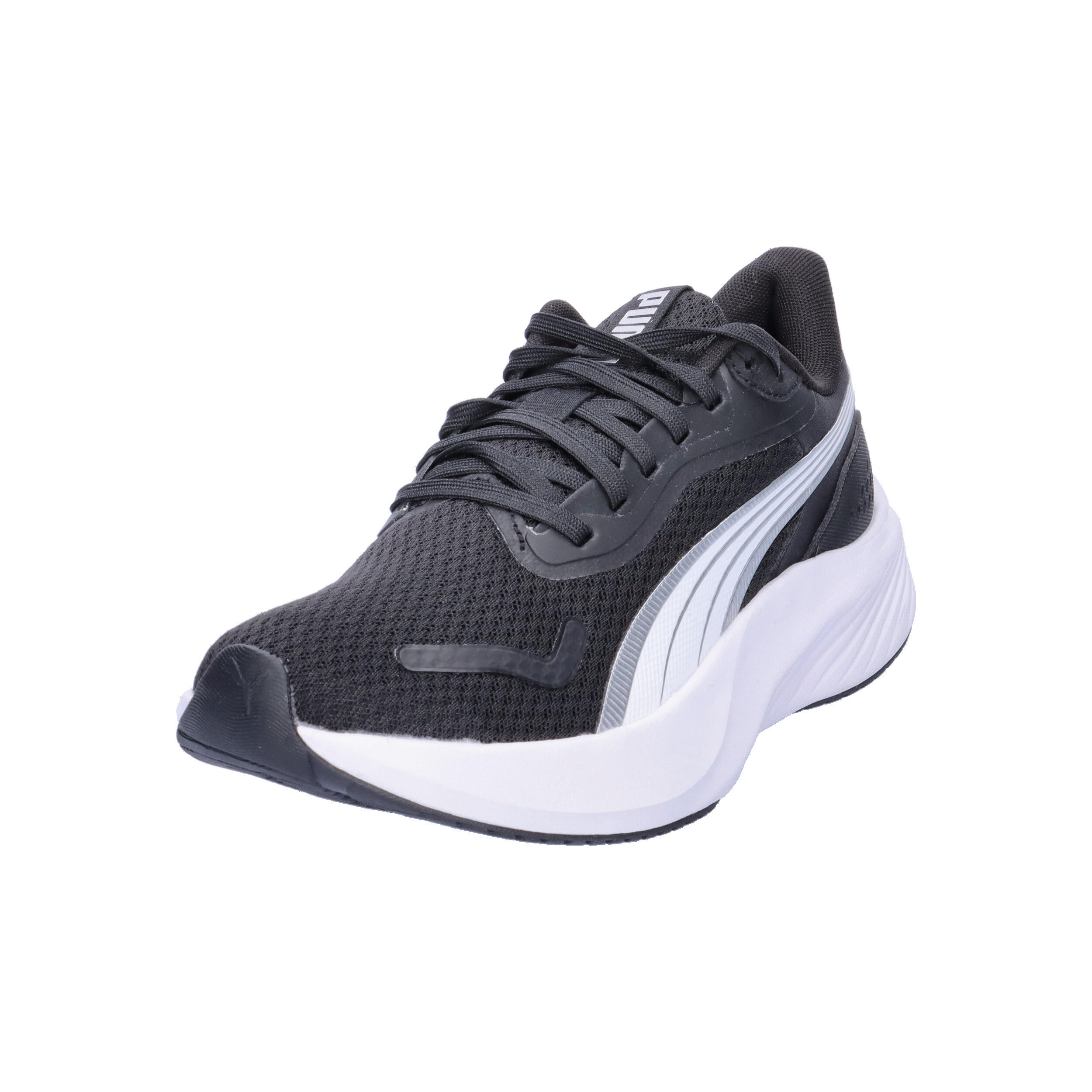 PUMA Pounce Lite  Jr kids indoor trainers 401512 01 Black-White 9/15
