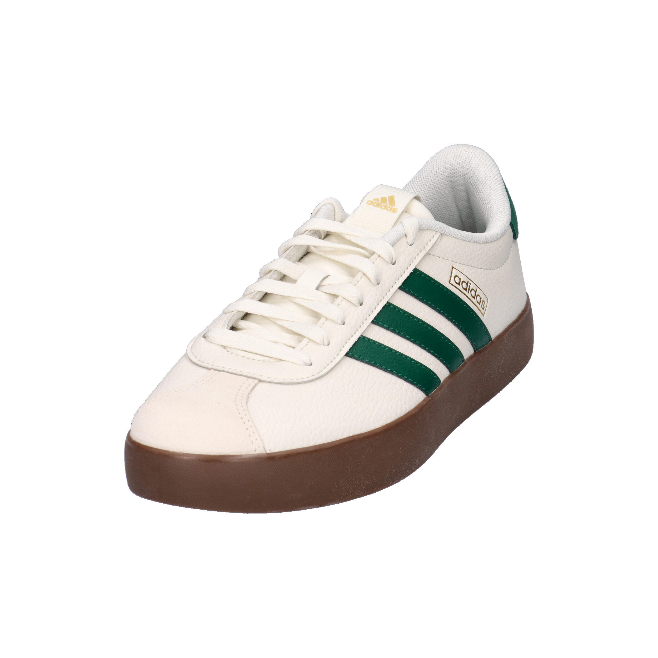 adidas VL COURT 3.0 Herren Sneaker Schuhe Leder KJ6808 White/ Green 9/15