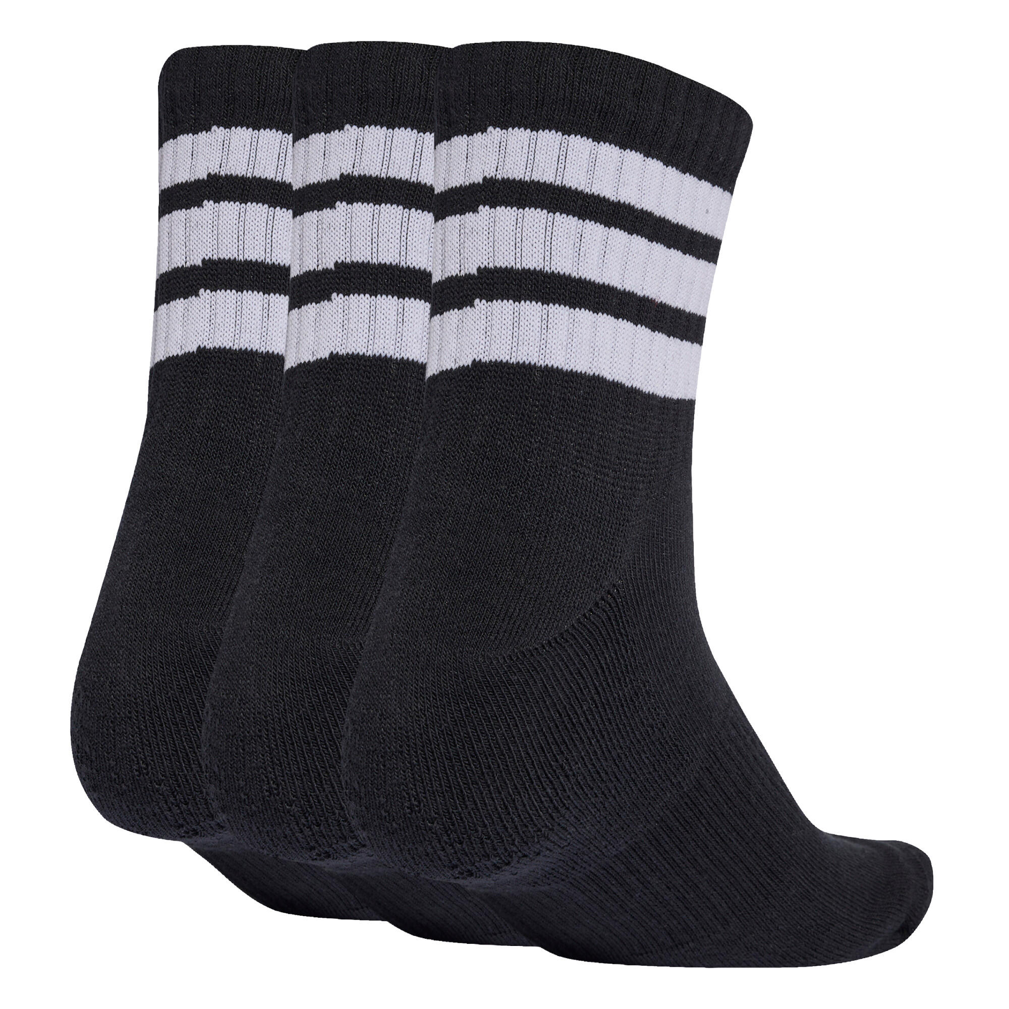 CALCETINES DEPORTIVOS DE MEDIA CAÑA CON ACOLCHADO 3 STRIPES (3 PARES) 5/7