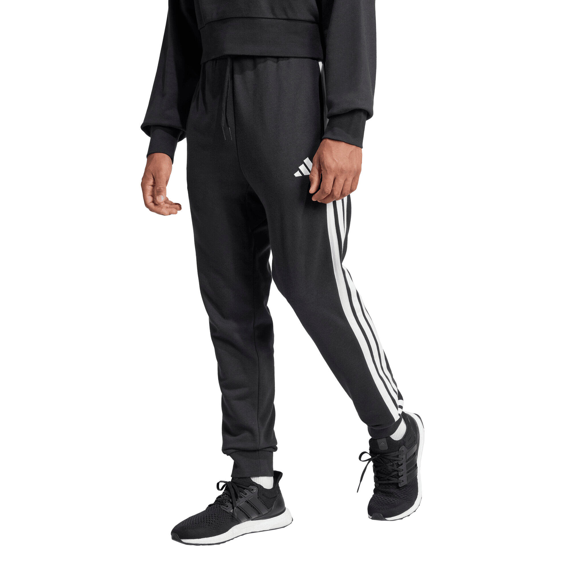 Essentials 3-Streifen French Terry Hose 7/8