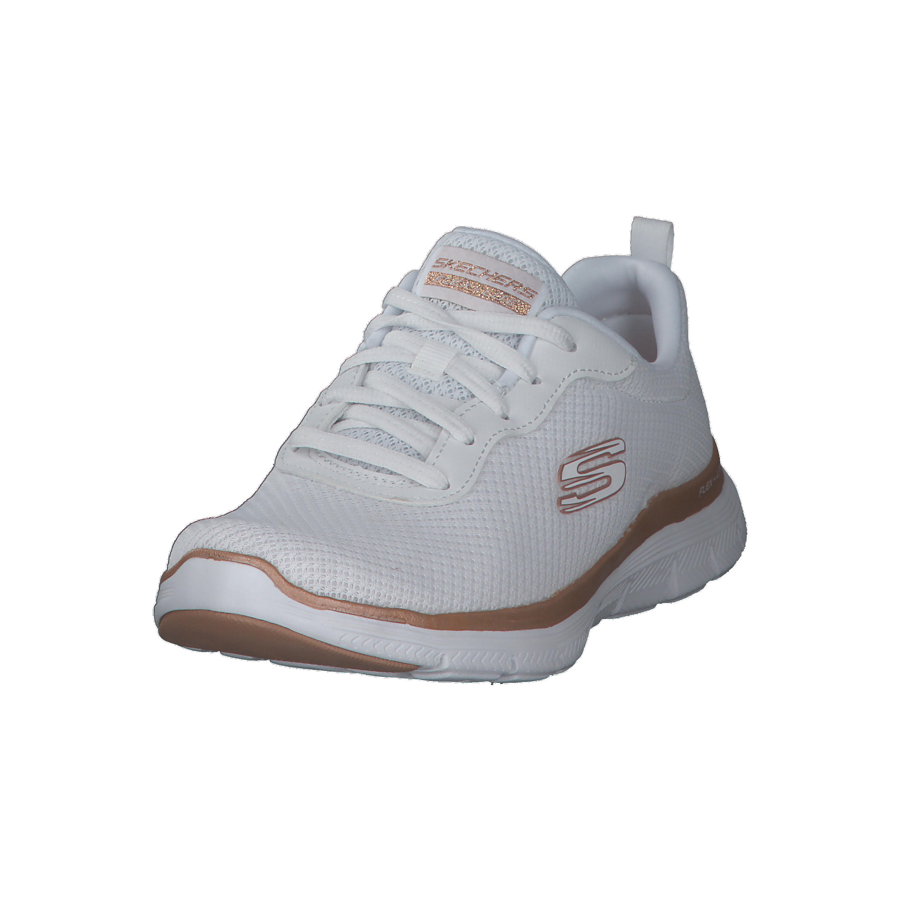 Sportschoenen voor Dames Skechers Mesh Lace-Up W Wit 9/10