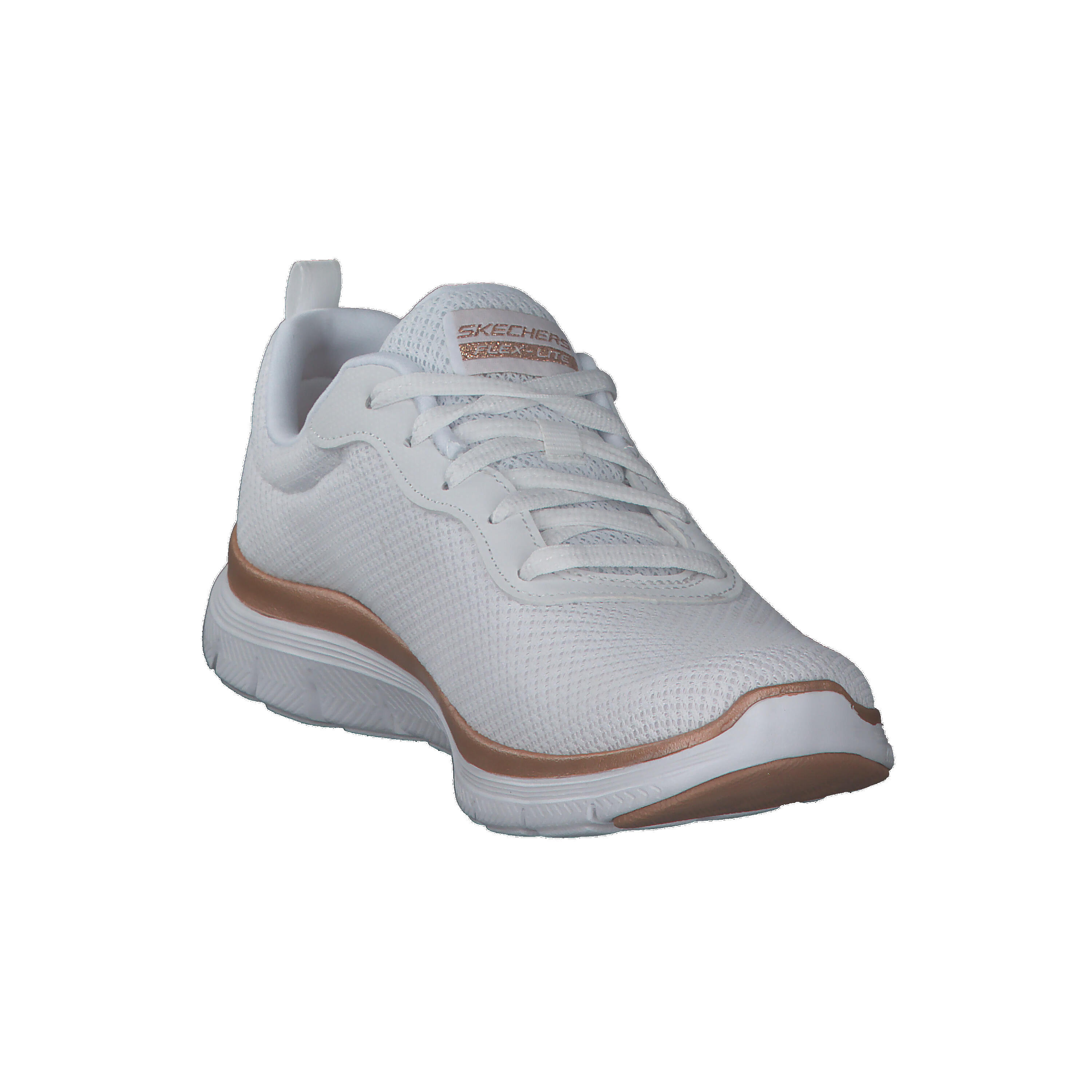 Sportschoenen voor Dames Skechers Mesh Lace-Up W Wit 7/10