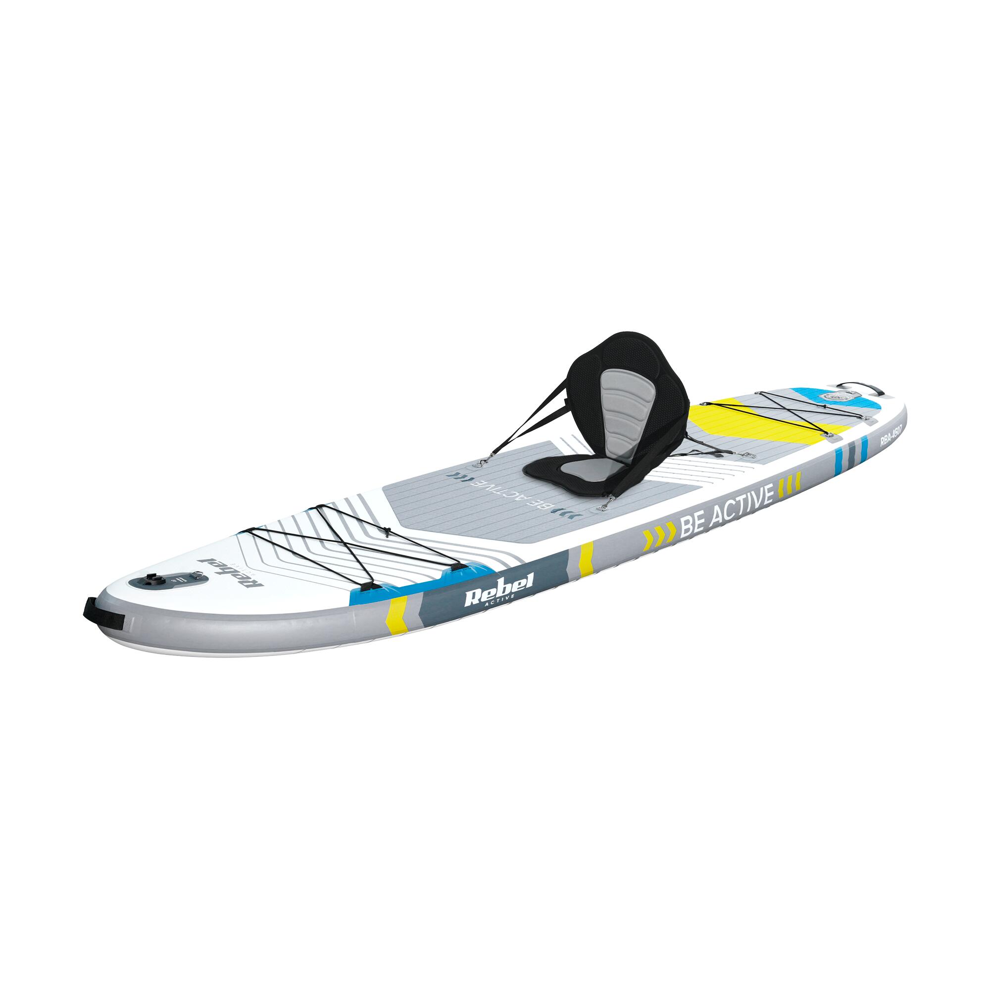 SUP aufblasbares Brett mit Schwimmsitz 335 cm Paddel Set Rebel 3/7