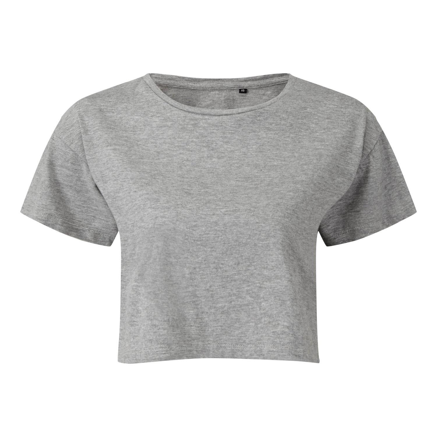 TRIDRI Womens/Ladies Crop Top (Heather Grey)