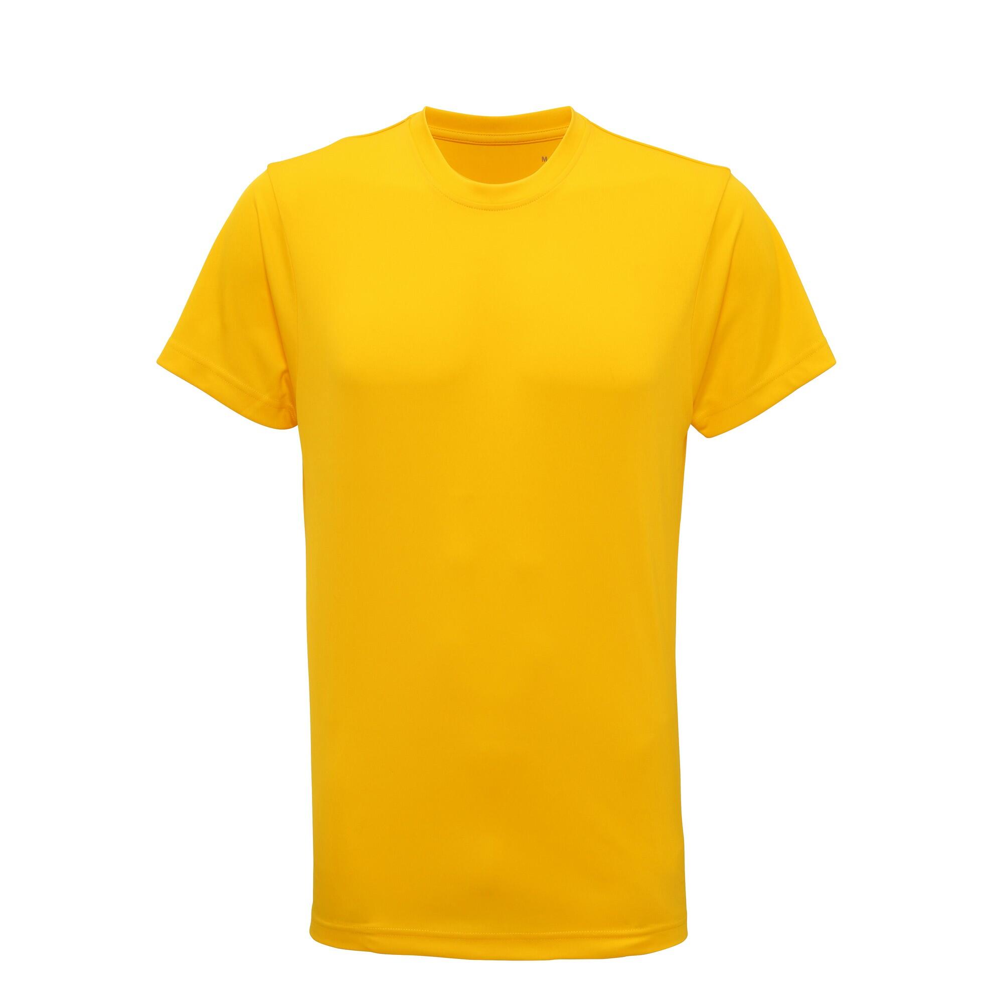 Uomo Maglietta fitness Tri Dri a maniche corte (Sunshine Yellow)