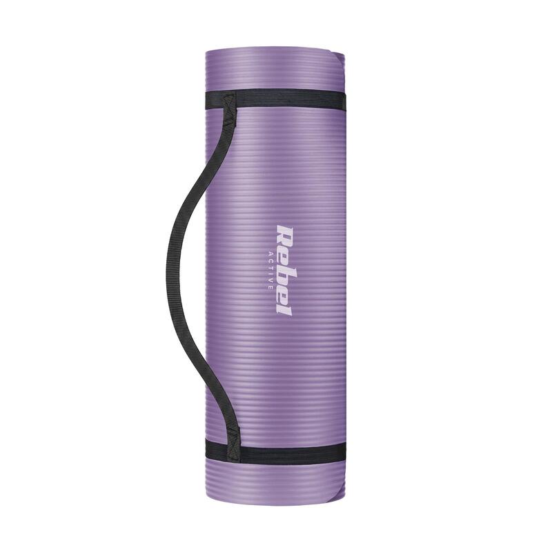 Saltea de gimnastică pentru yoga pilates fitness 1cm carimat REBEL