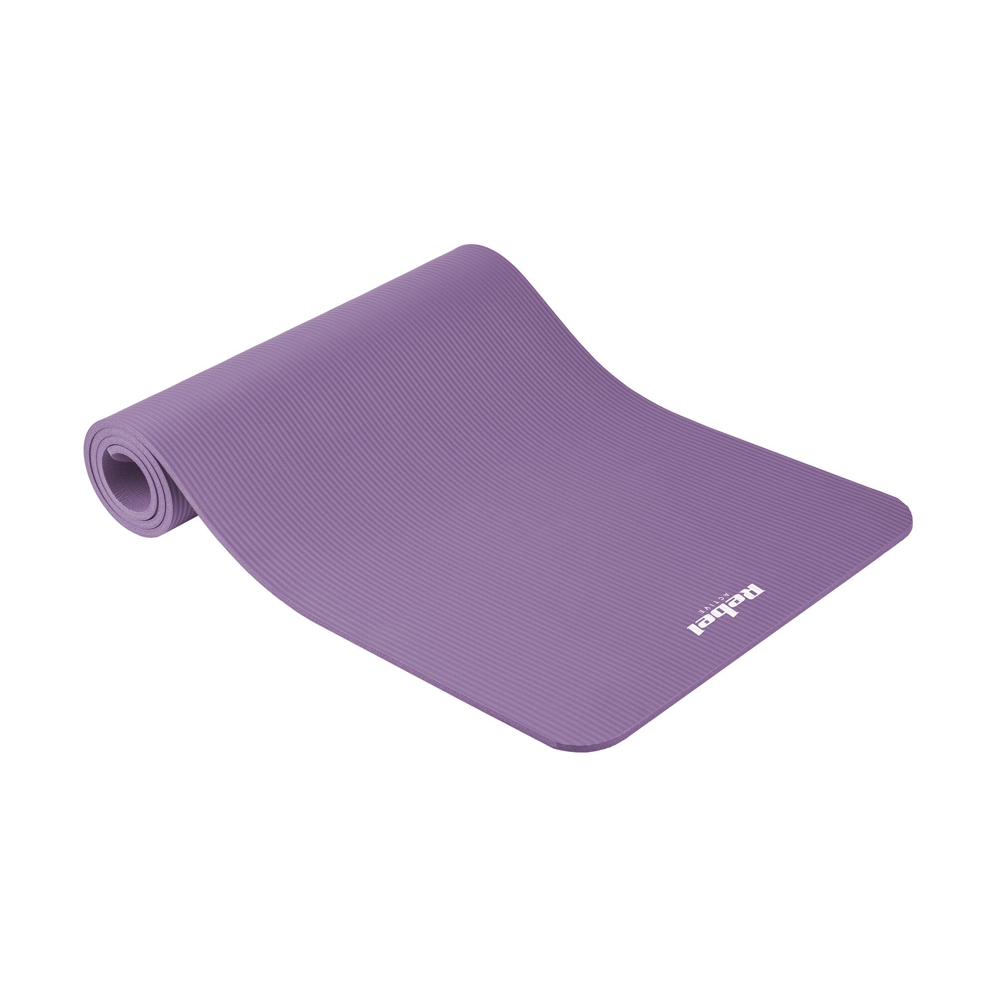 Mata gimnastyczna do ćwiczeń jogi pilatesu fitness 1cm karimata REBEL 2/7