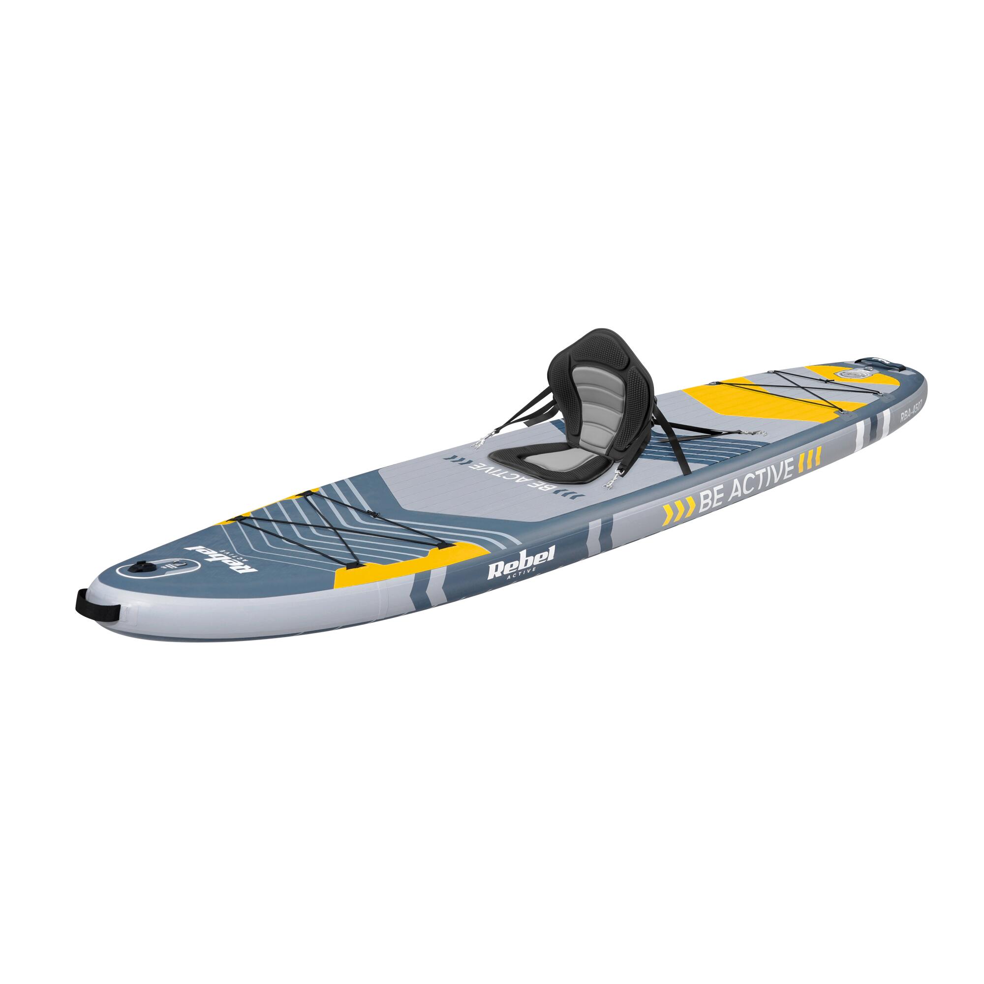 SUP aufblasbares Brett mit Schwimmsitz 335 cm Paddel Set Rebel 3/7