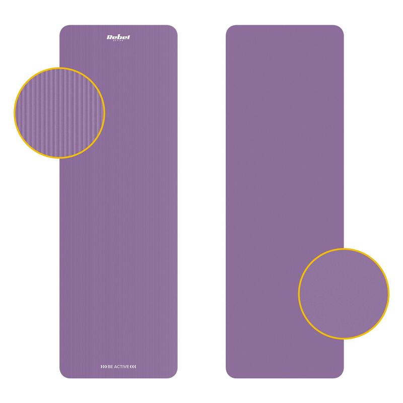 Saltea de gimnastică pentru yoga pilates fitness 1cm carimat REBEL