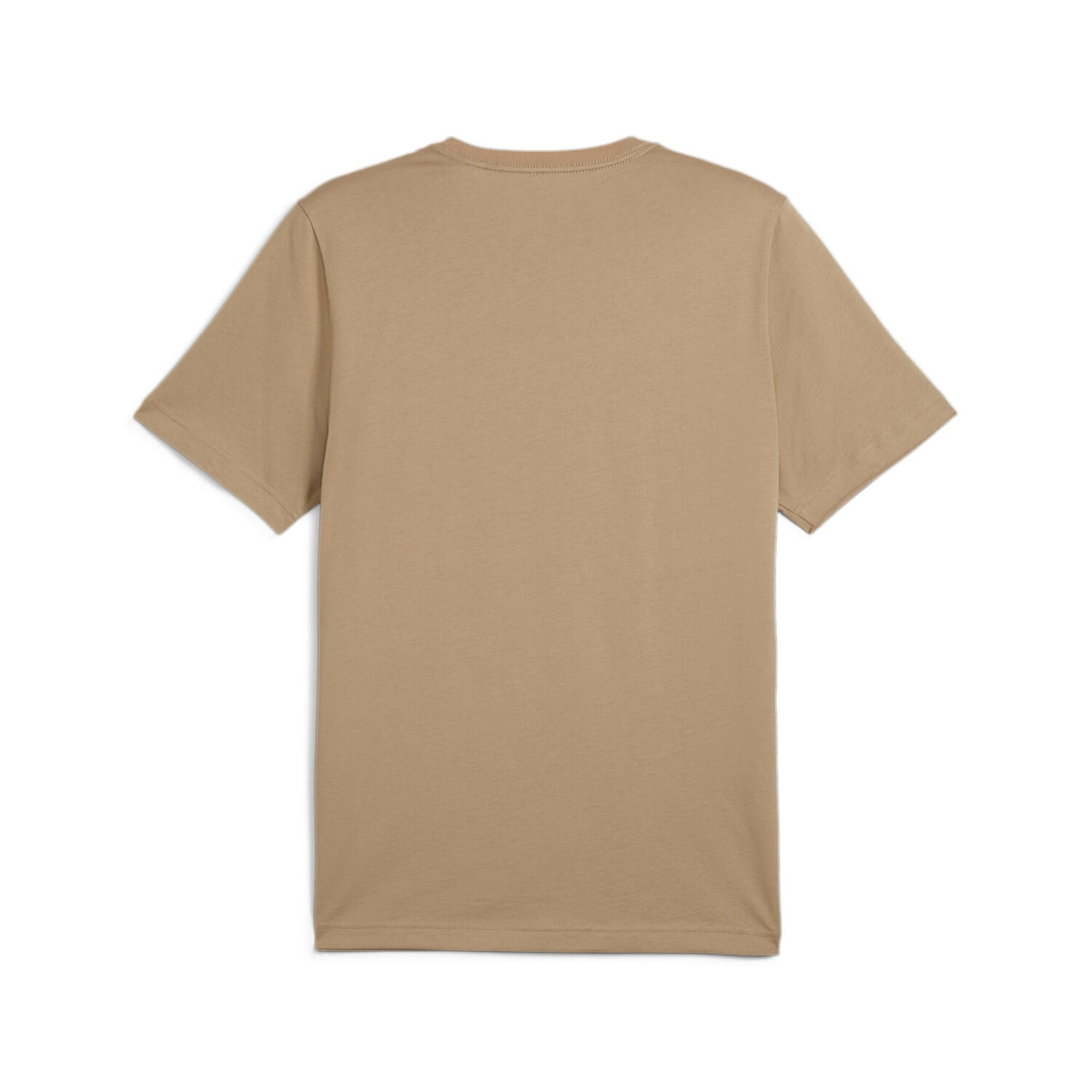 Essentials+ 2 Colour Logo T-Shirt Herren PUMA Oak Branch Beige 7/7