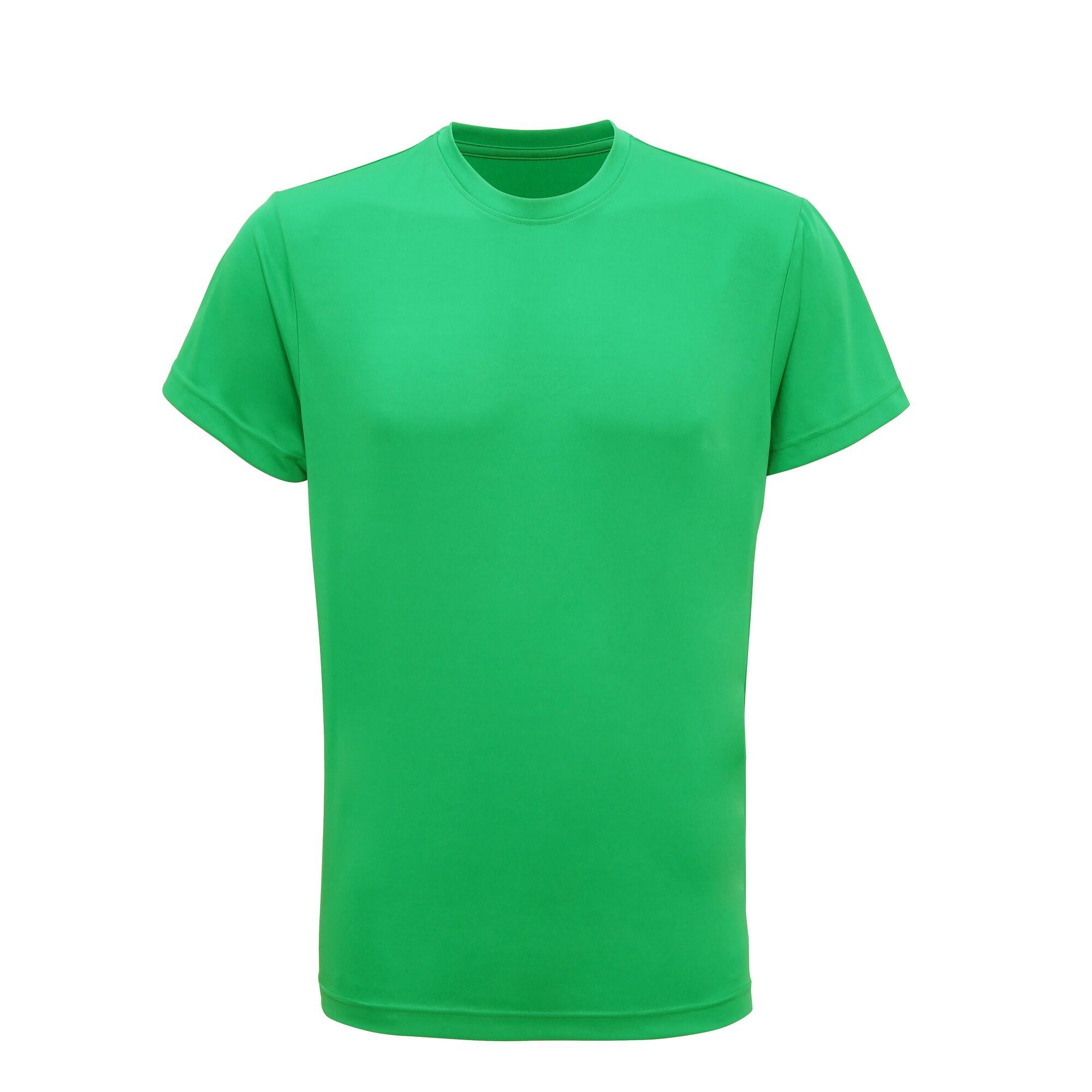 Uomo Maglietta fitness Tri Dri a maniche corte (verde)