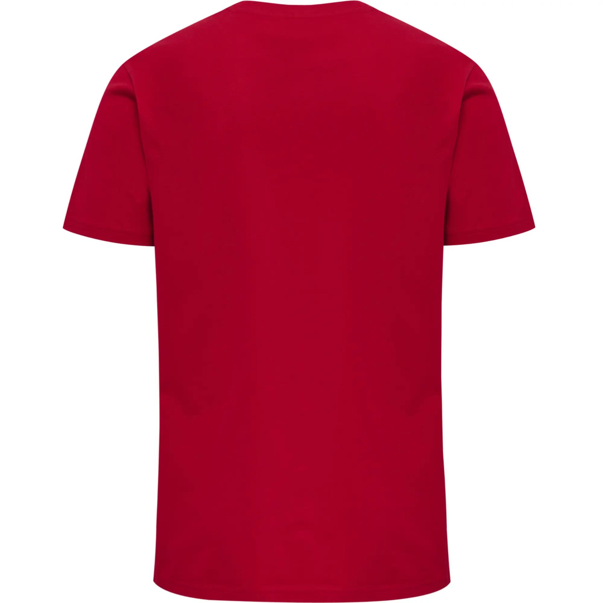 Koszulka bawełniana sportowa Hummel Red Basic T-shirt 10/12